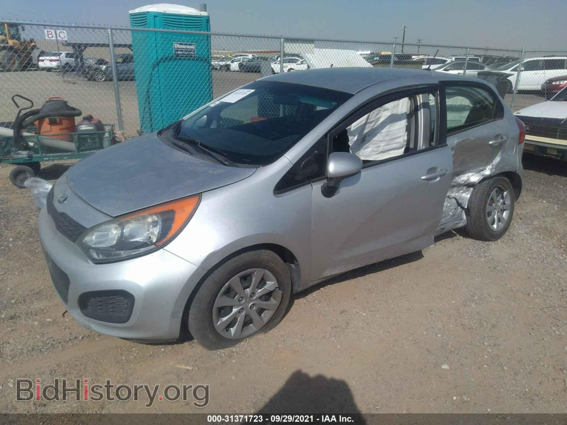 2013 KIA RIO - VIN: KNADM5A37D6281449 - Фото 2