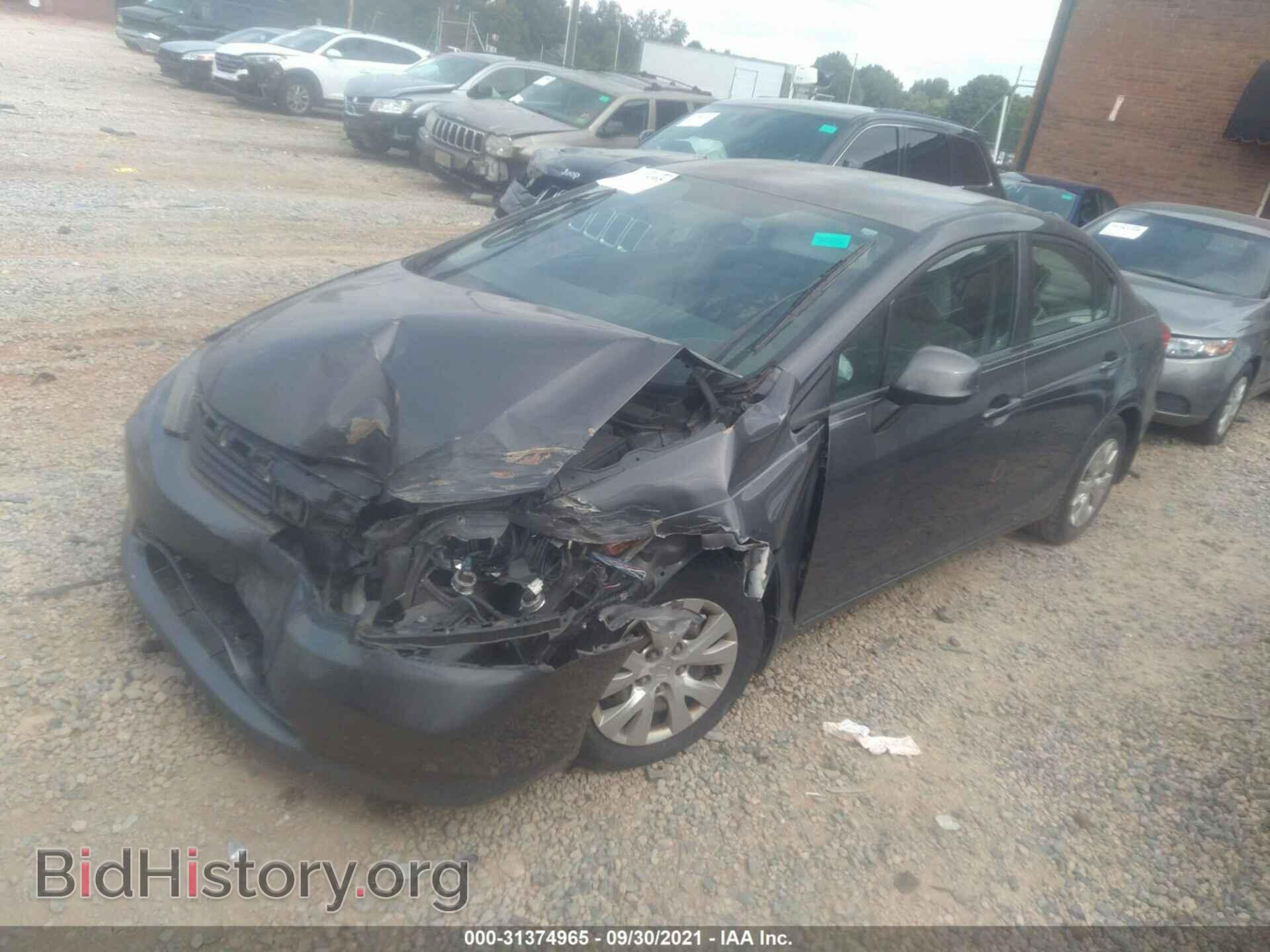 2012 HONDA CIVIC SDN - VIN: 2HGFB2E59CH507839 - Фото 2