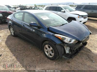 2015 Hyundai ELANTRA Limited/SE, blue — VIN 5NPDH4AE7FH605074, IAAI