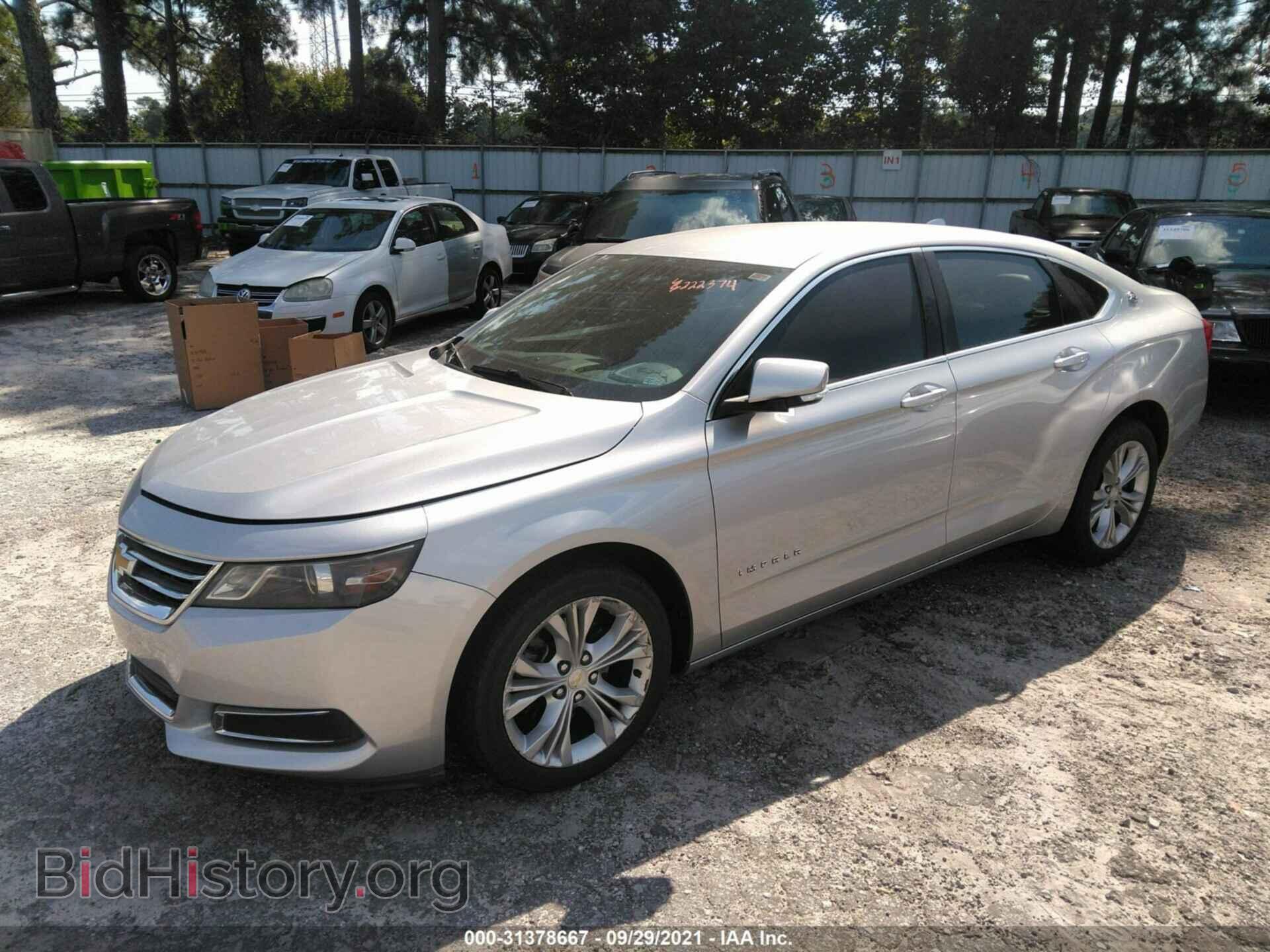 2014 CHEVROLET IMPALA - VIN: 2G1125S38E9222374 - Фото 2