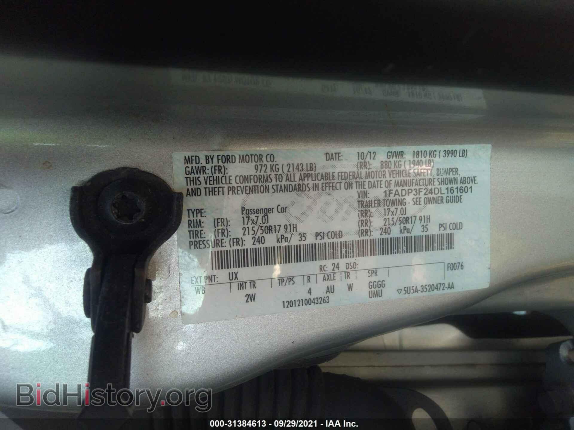 2013 FORD FOCUS - VIN: 1FADP3F24DL161601 - Photo 9