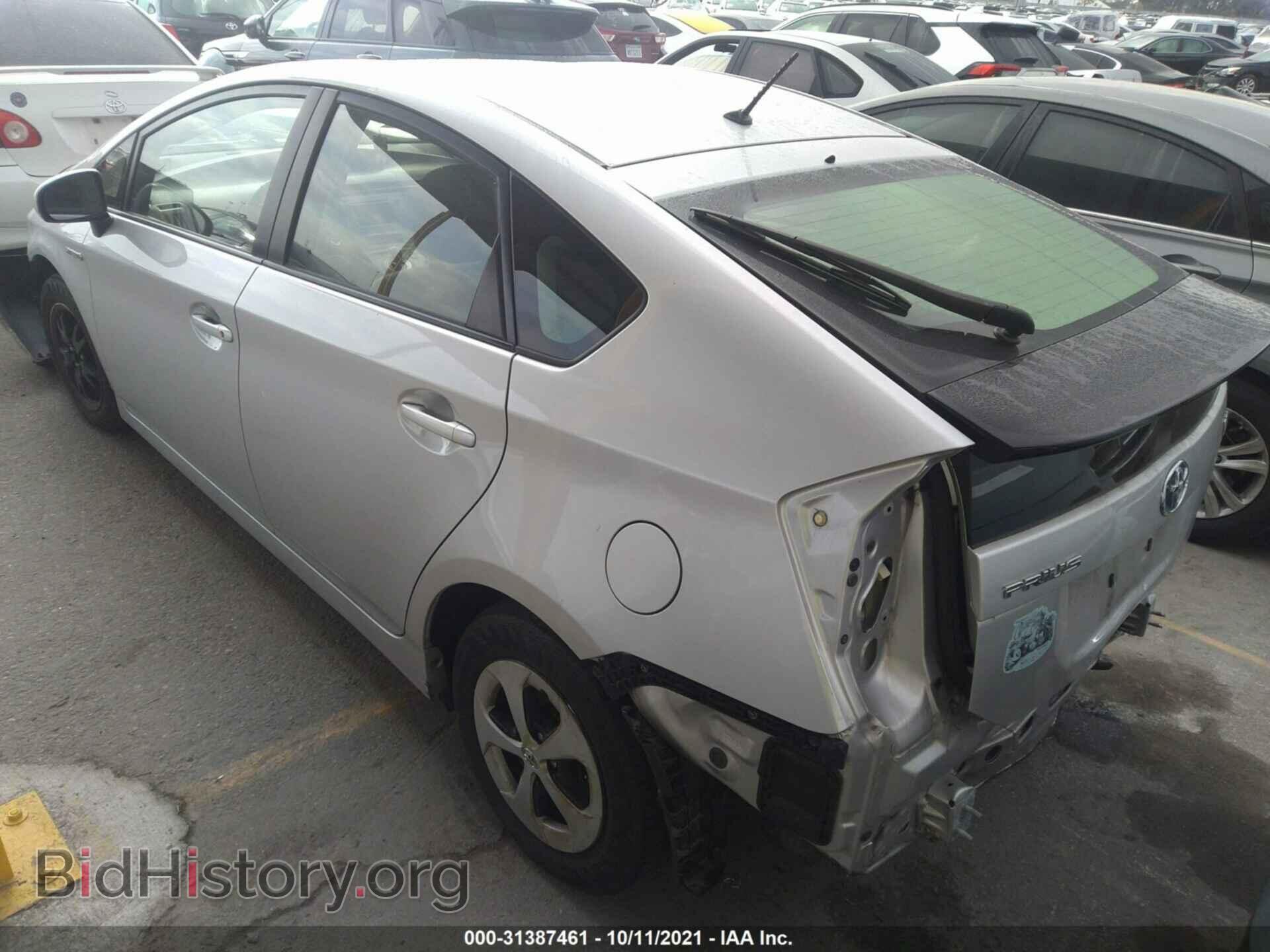 2012 TOYOTA PRIUS - VIN: JTDKN3DUXC1490695 - Фото 3