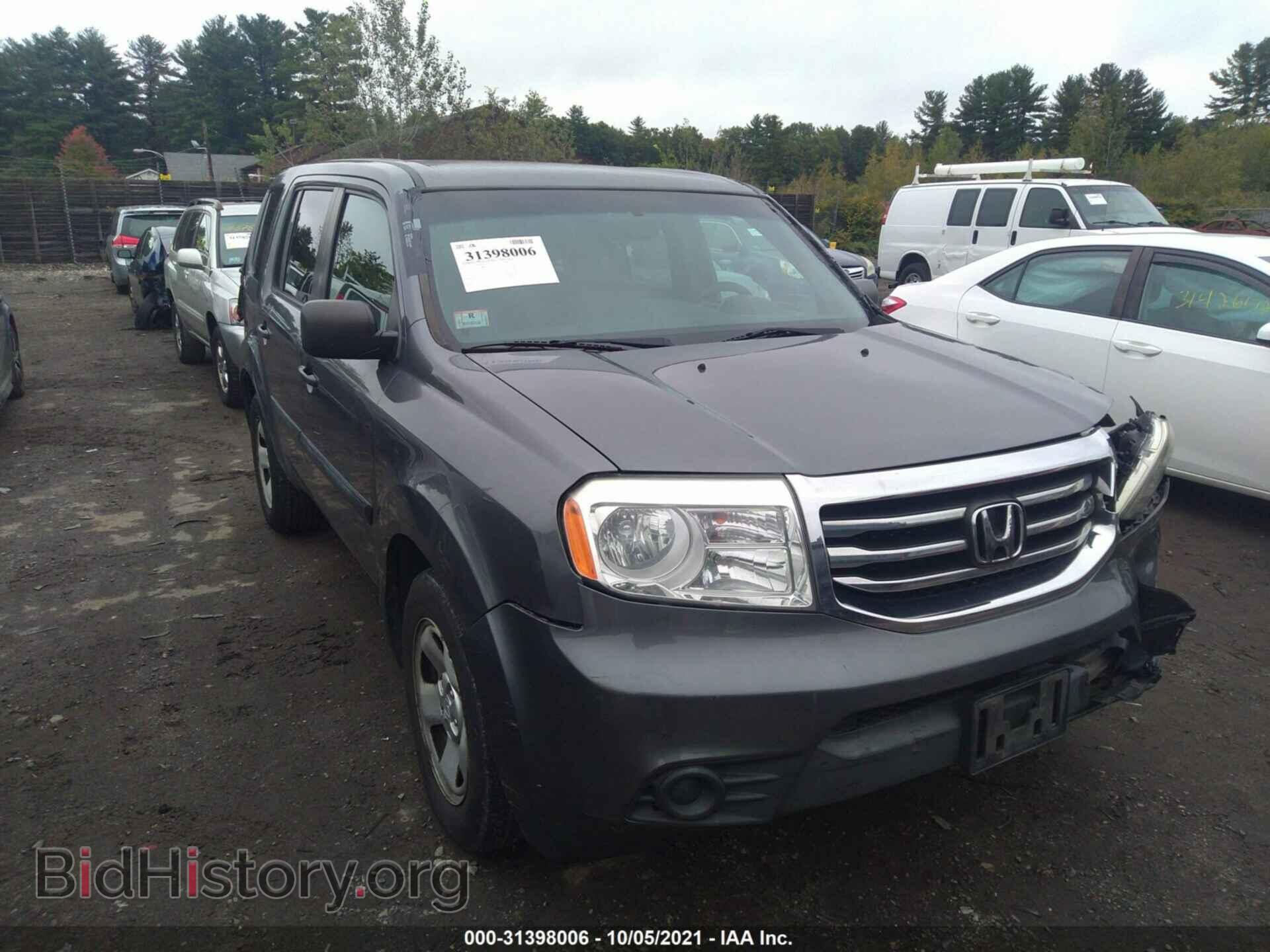 Фотография 5FNYF4H2XDB073074 - HONDA PILOT 2013