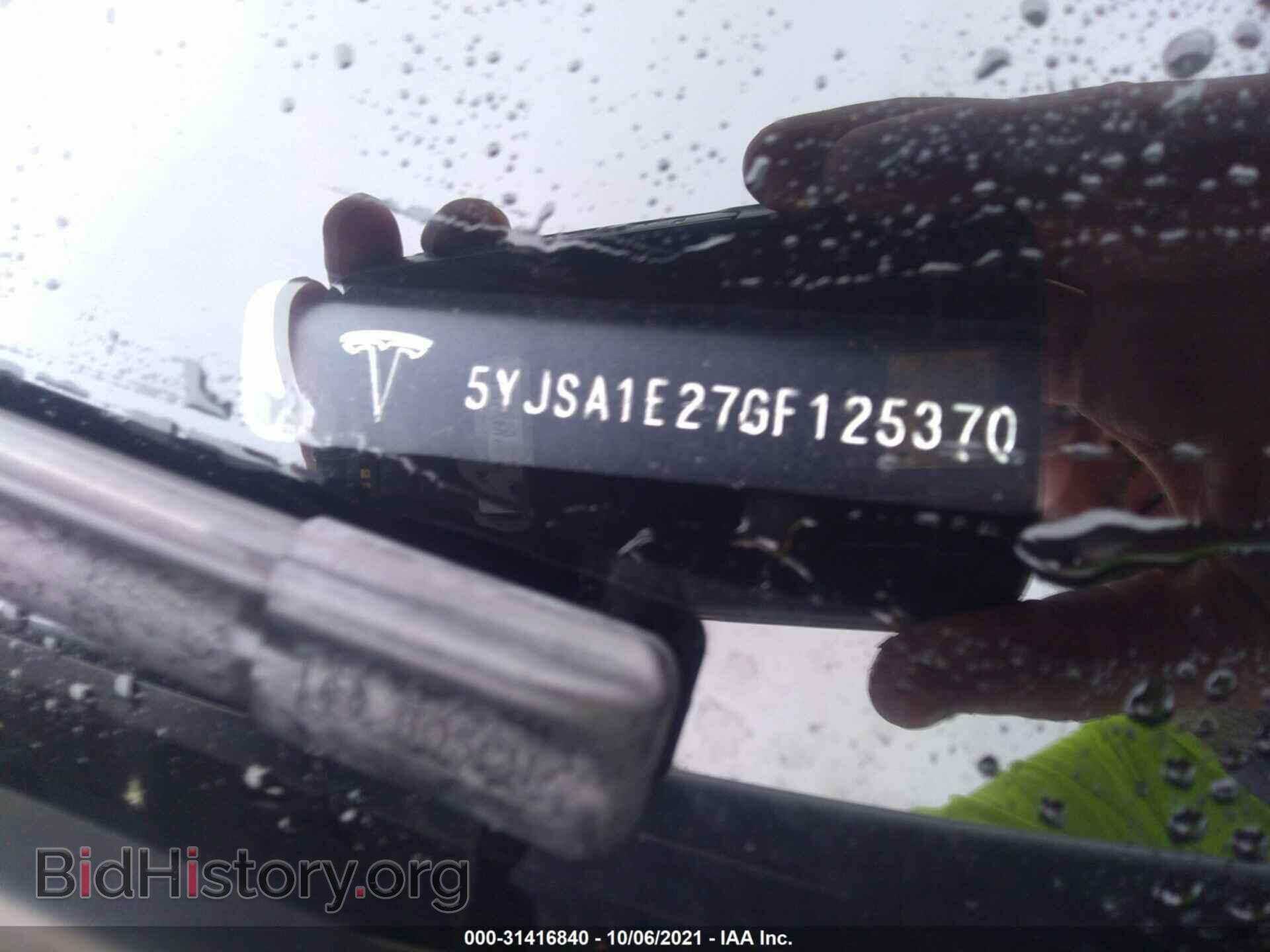 2016 TESLA MODEL S - VIN: 5YJSA1E27GF125370 - Фото 9