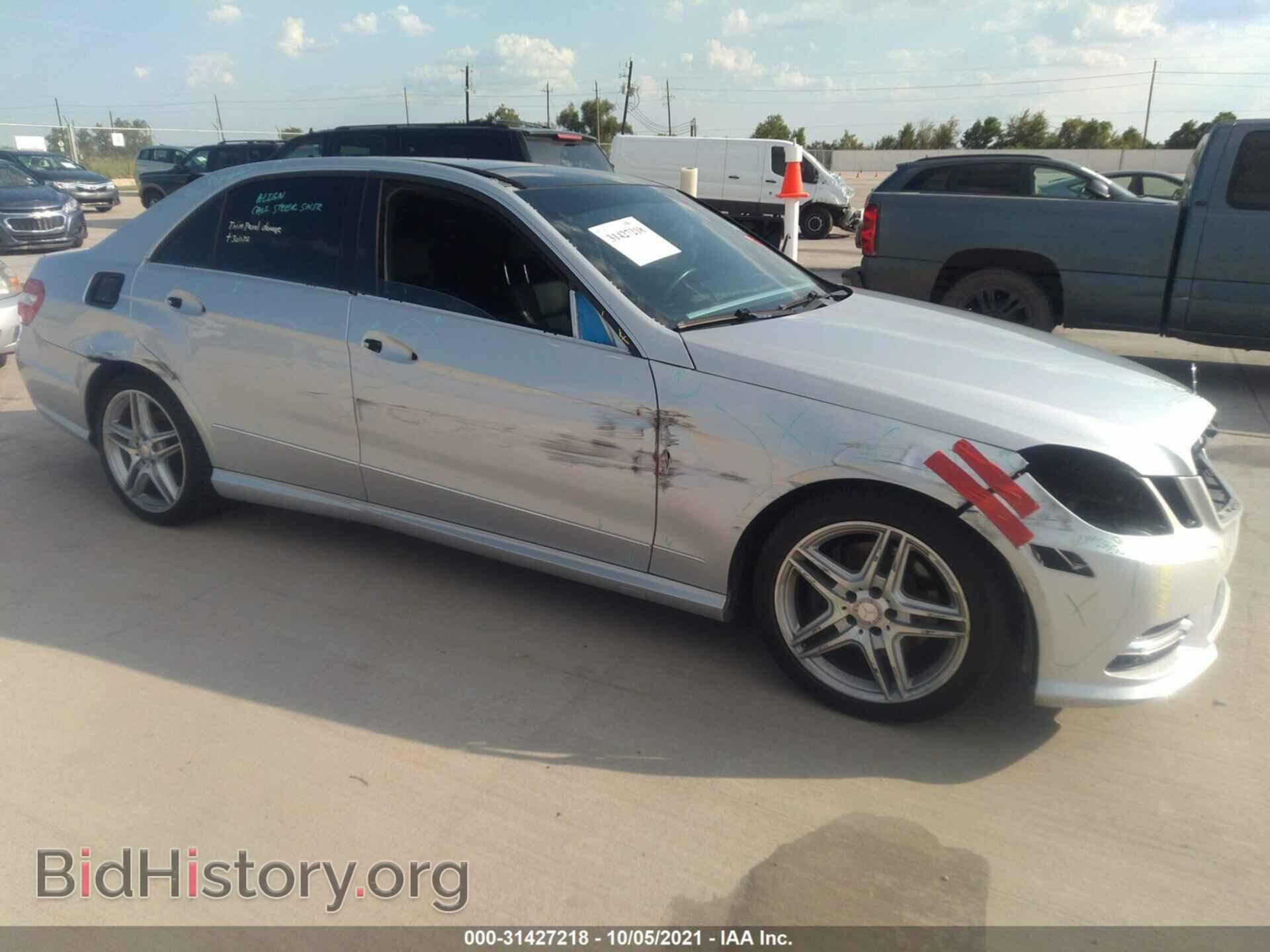 Photo WDDHF5KB1DA761459 - MERCEDES-BENZ E-CLASS 2013