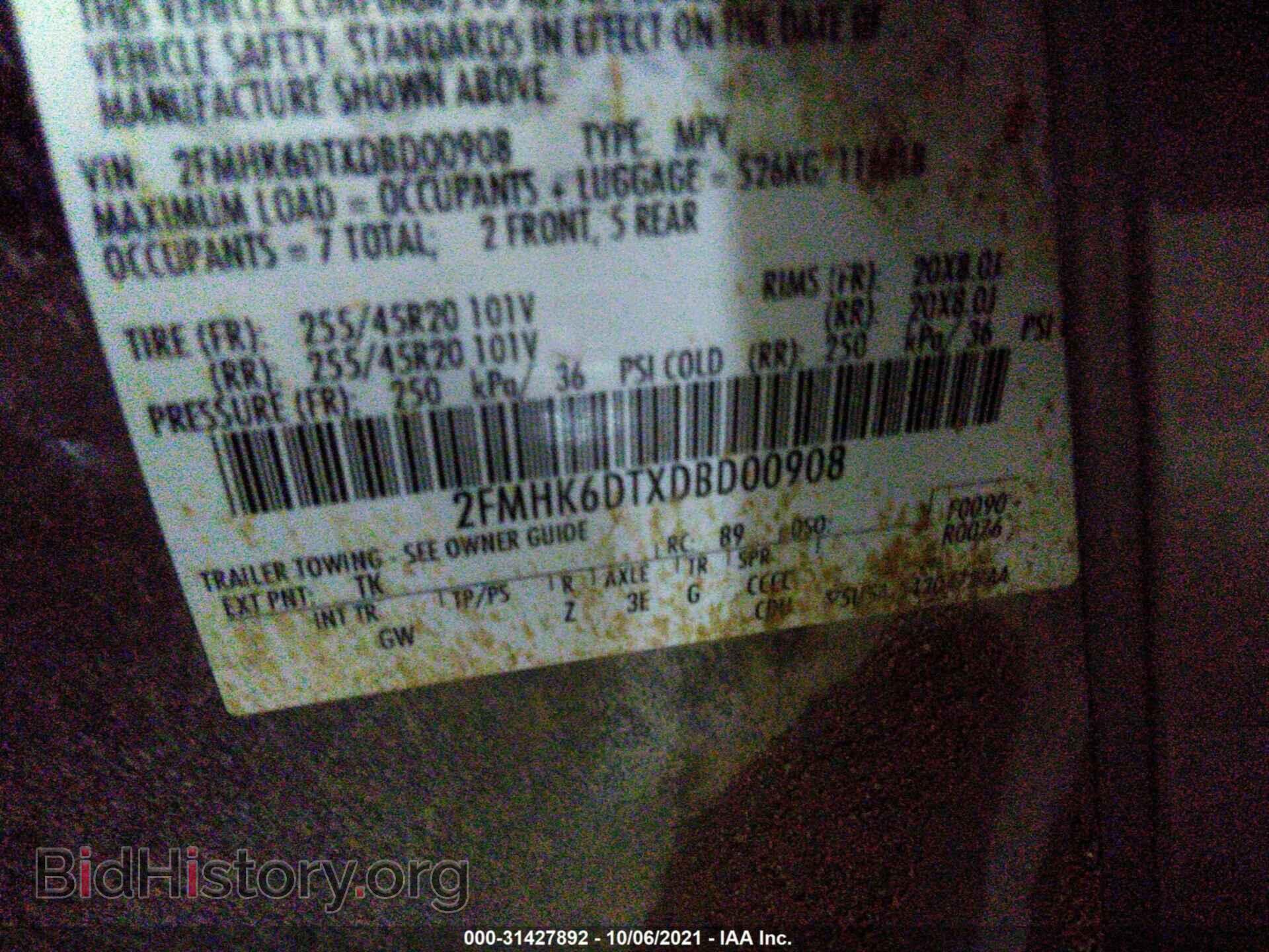 2013 FORD FLEX - VIN: 2FMHK6DTXDBD00908 - Фото 9