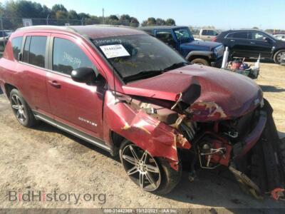 2012 Jeep COMPASS Latitude, красный — VIN 1C4NJDEB0CD665577, IAAI
