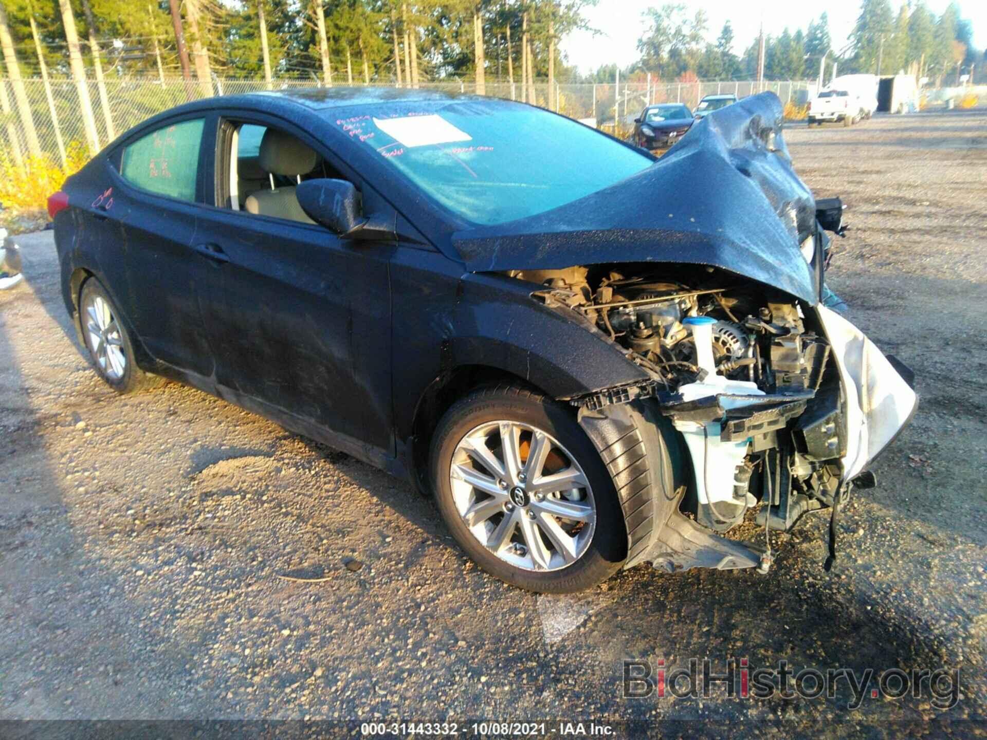 Photo 5NPDH4AE7GH658309 - HYUNDAI ELANTRA 2016