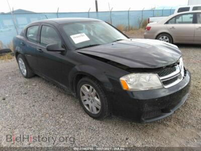2012 Dodge AVENGER SE, black — VIN 1C3CDZAB4CN235485, IAAI