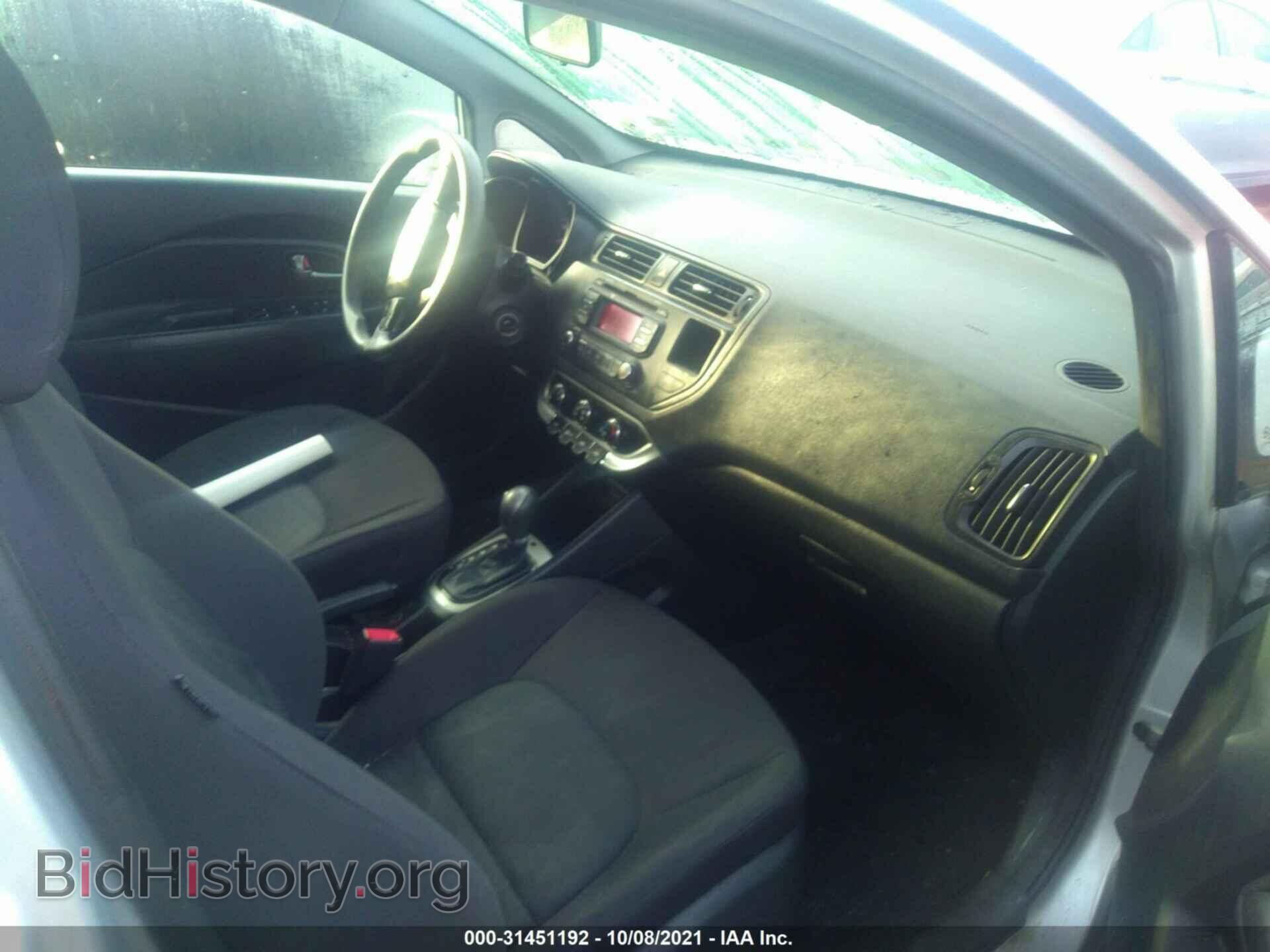 2012 KIA RIO - VIN: KNADM5A39C6010942 - Фото 5