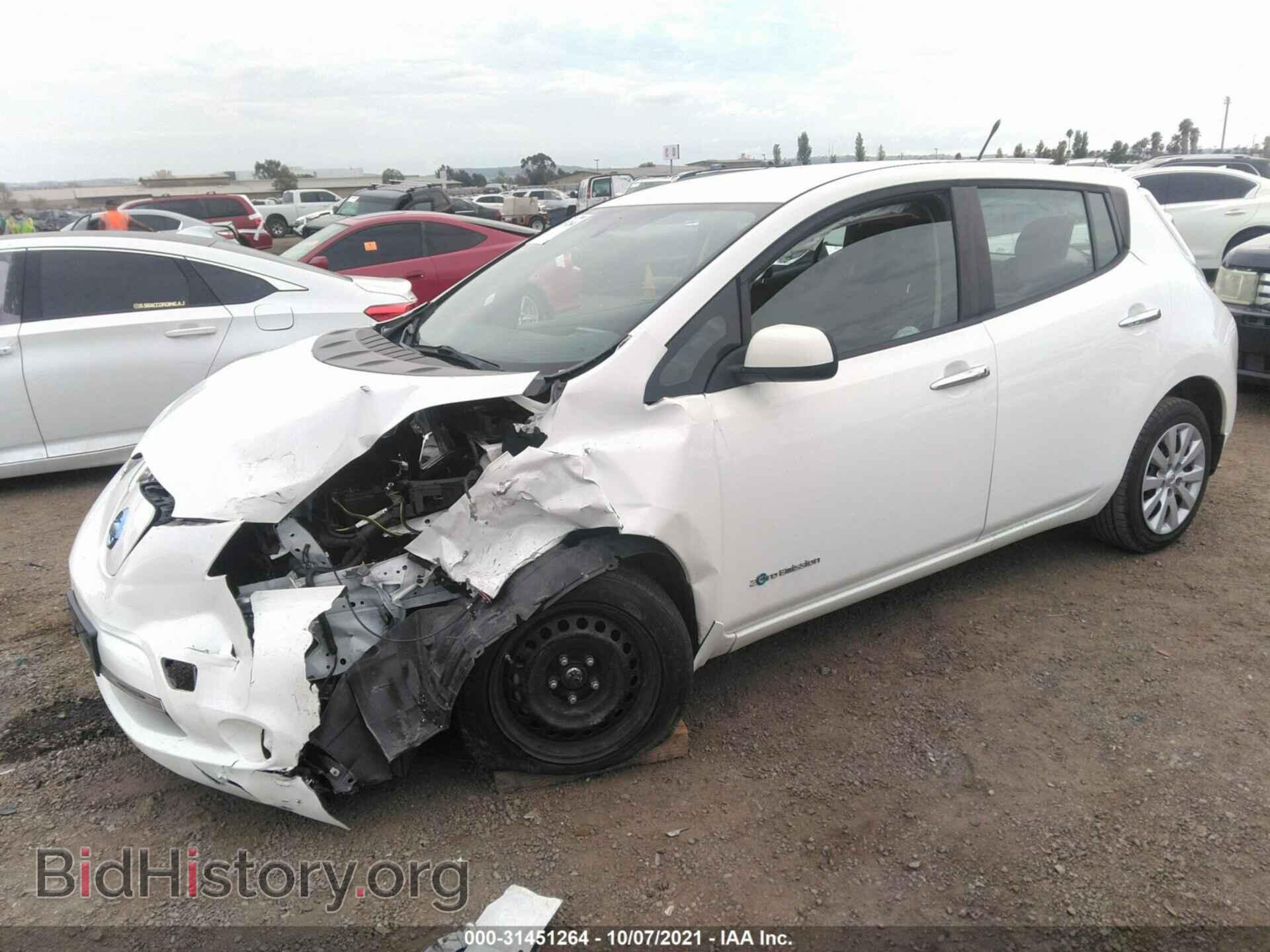 2013 NISSAN LEAF - VIN: 1N4AZ0CP1DC414580 - Фото 2