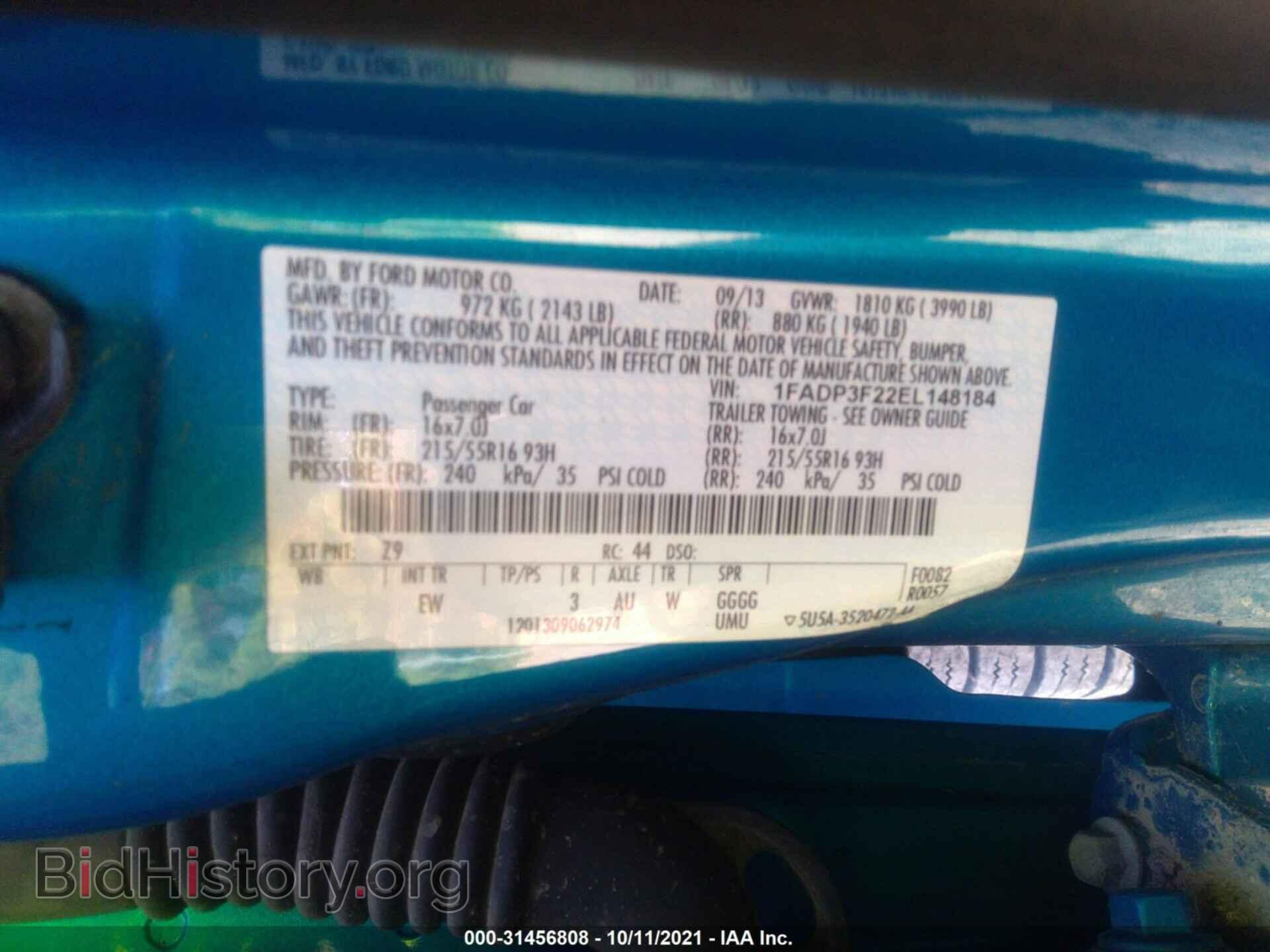 2014 FORD FOCUS - VIN: 1FADP3F22EL148184 - Photo 9