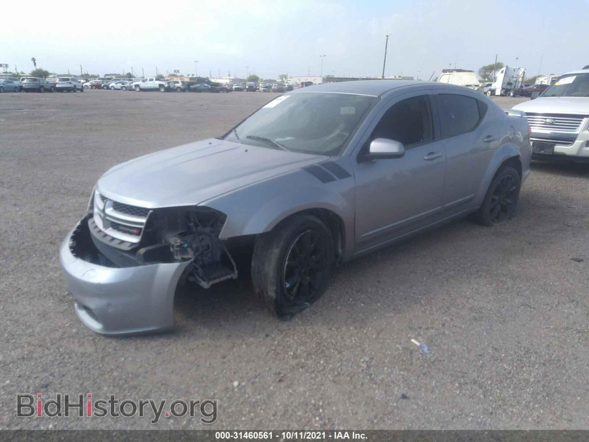 2013 DODGE AVENGER - VIN: 1C3CDZBGXDN562873 - Фото 2