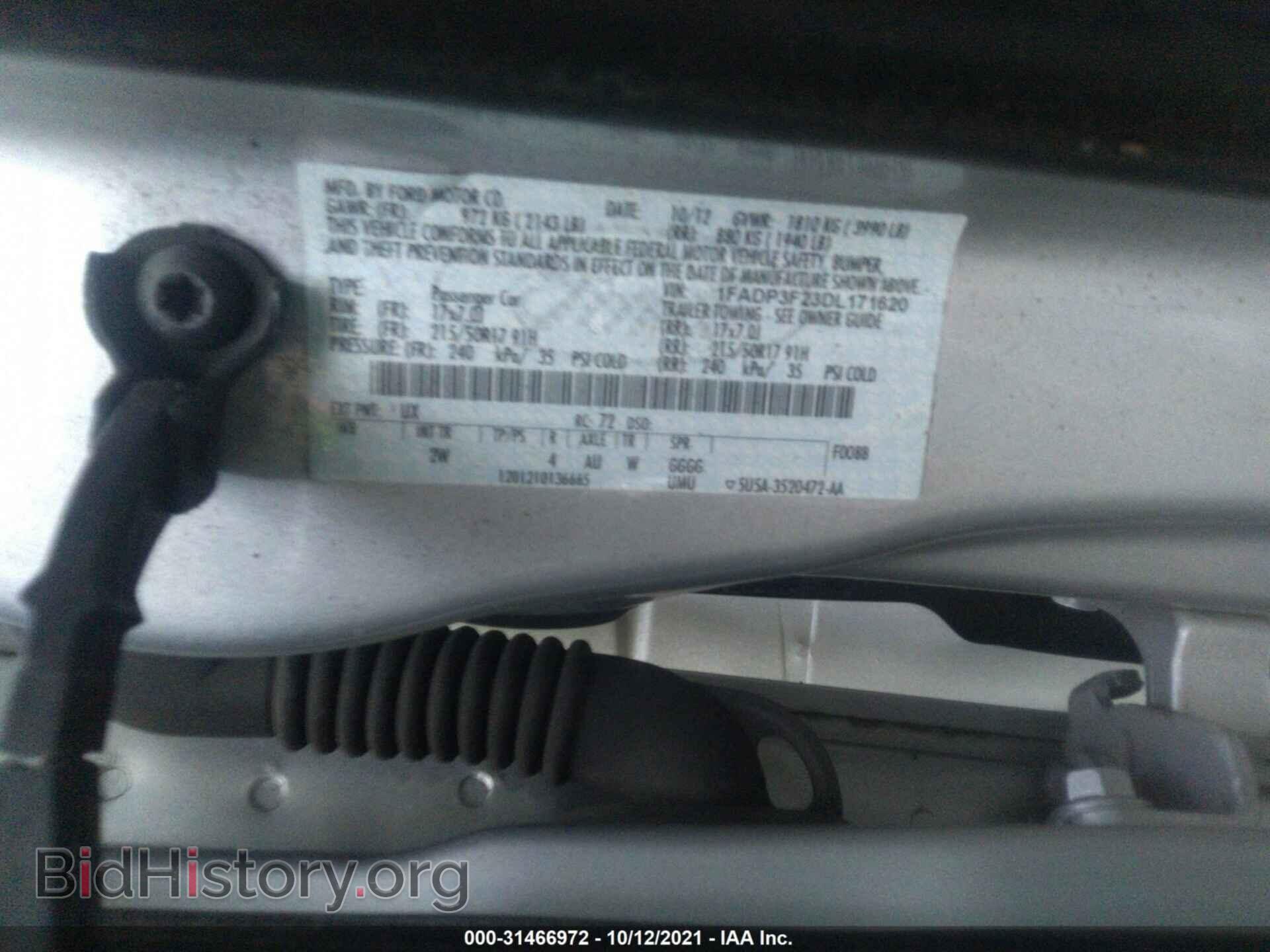 2013 FORD FOCUS - VIN: 1FADP3F23DL171620 - Фото 9
