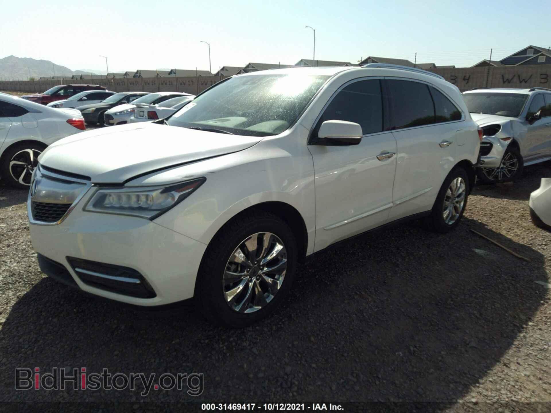 2014 ACURA MDX - VIN: 5FRYD4H4XEB020981 - Фото 2