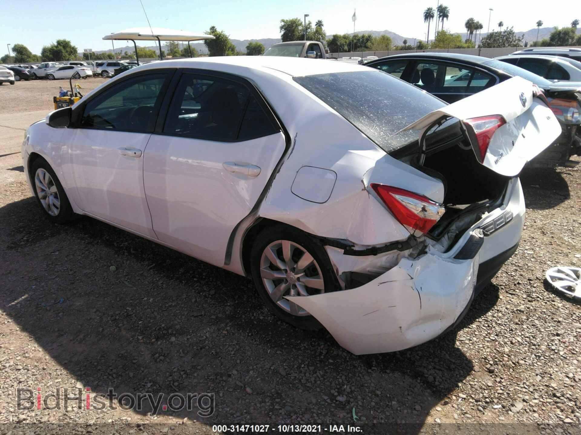 2014 TOYOTA COROLLA - VIN: 2T1BURHE4EC116557 - Фото 3
