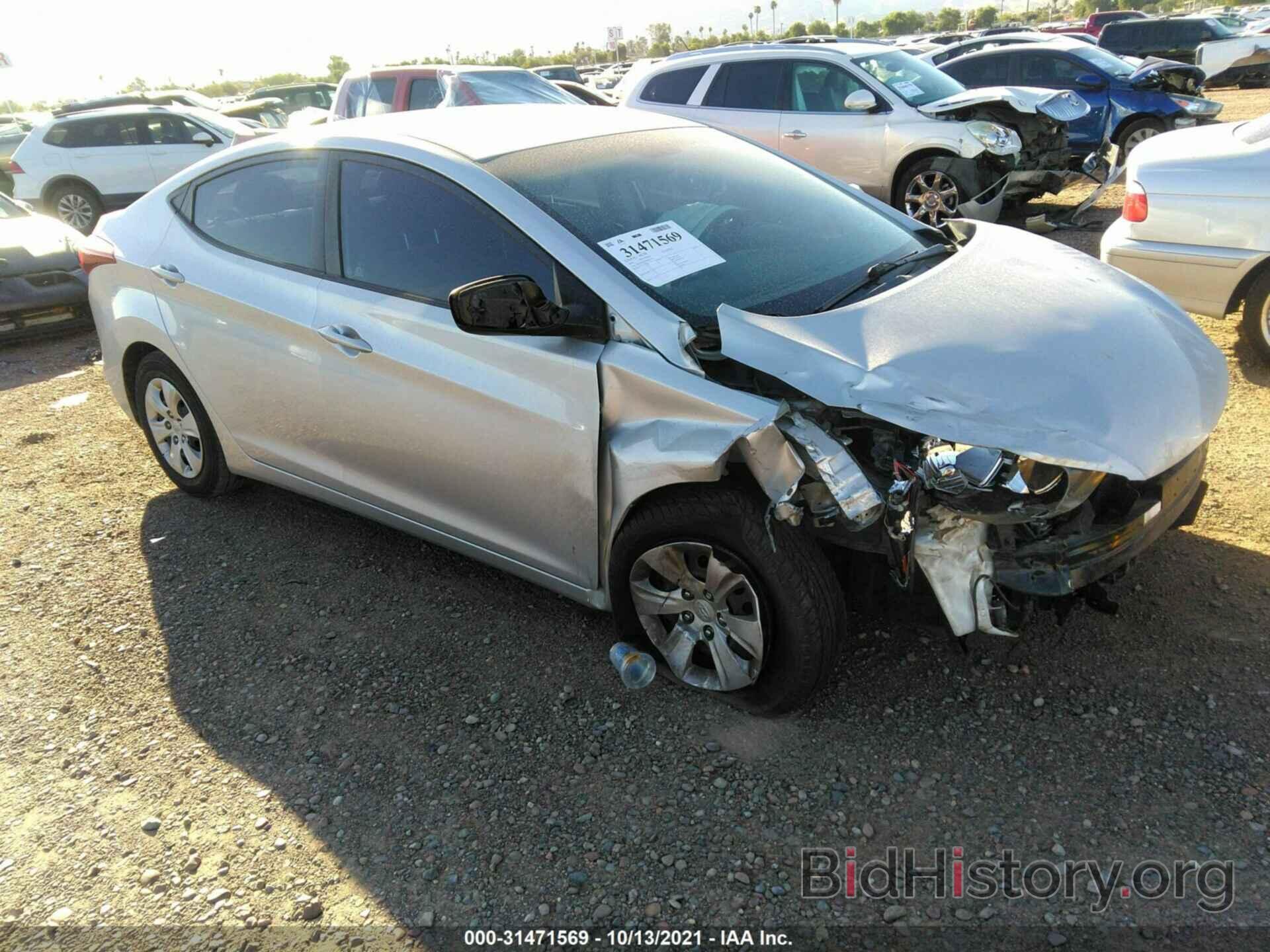 Фотография 5NPDH4AE7GH697546 - HYUNDAI ELANTRA 2016