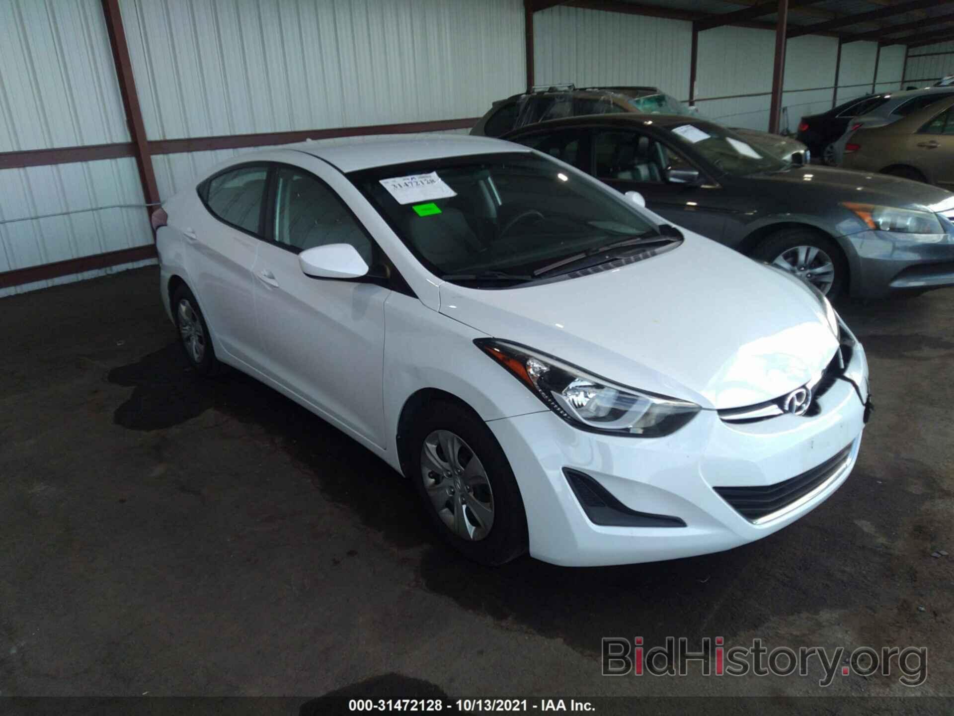 Photo 5NPDH4AEXGH744763 - HYUNDAI ELANTRA 2016