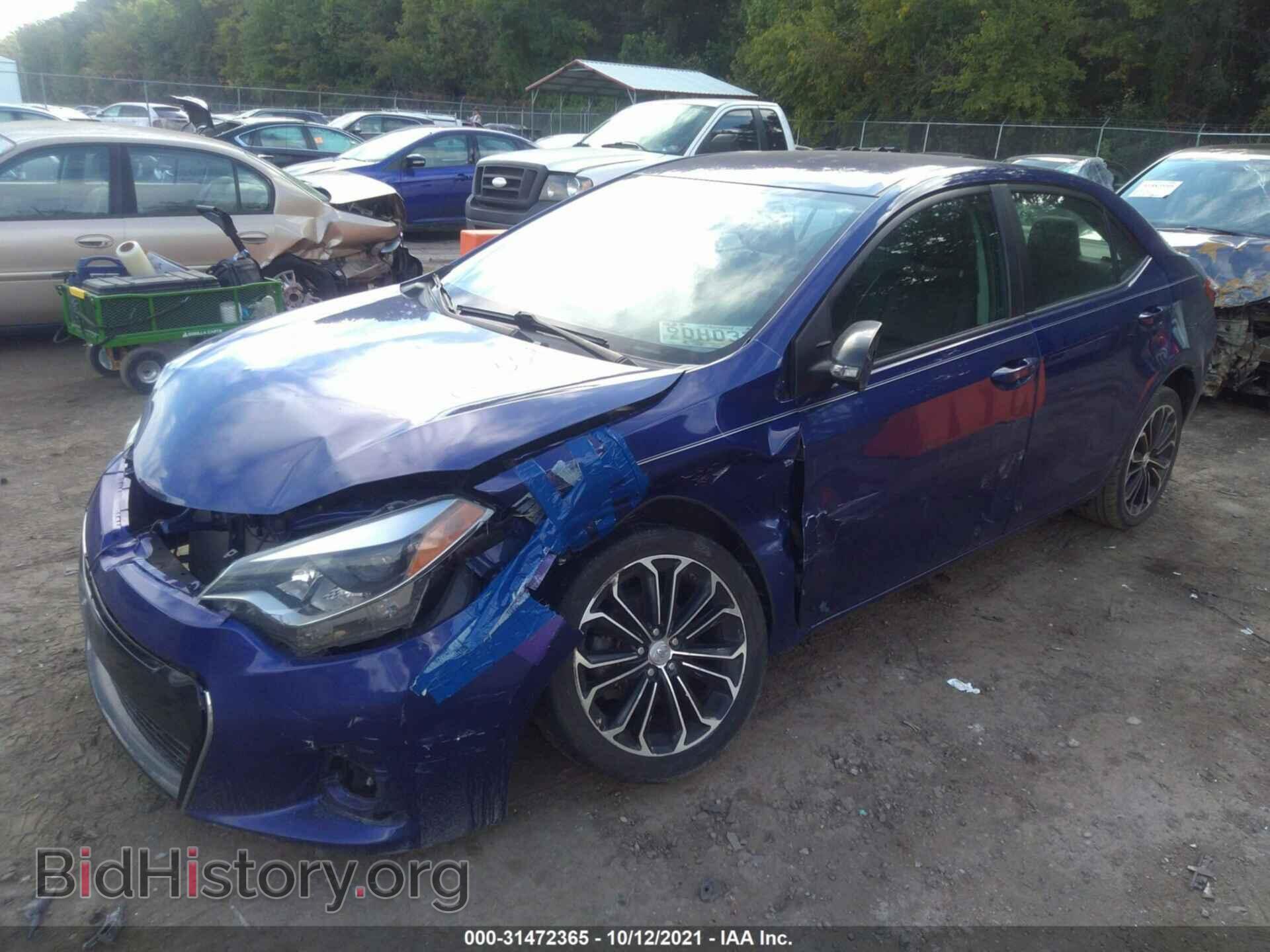 2014 TOYOTA COROLLA - VIN: 2T1BURHE6EC126278 - Фото 2