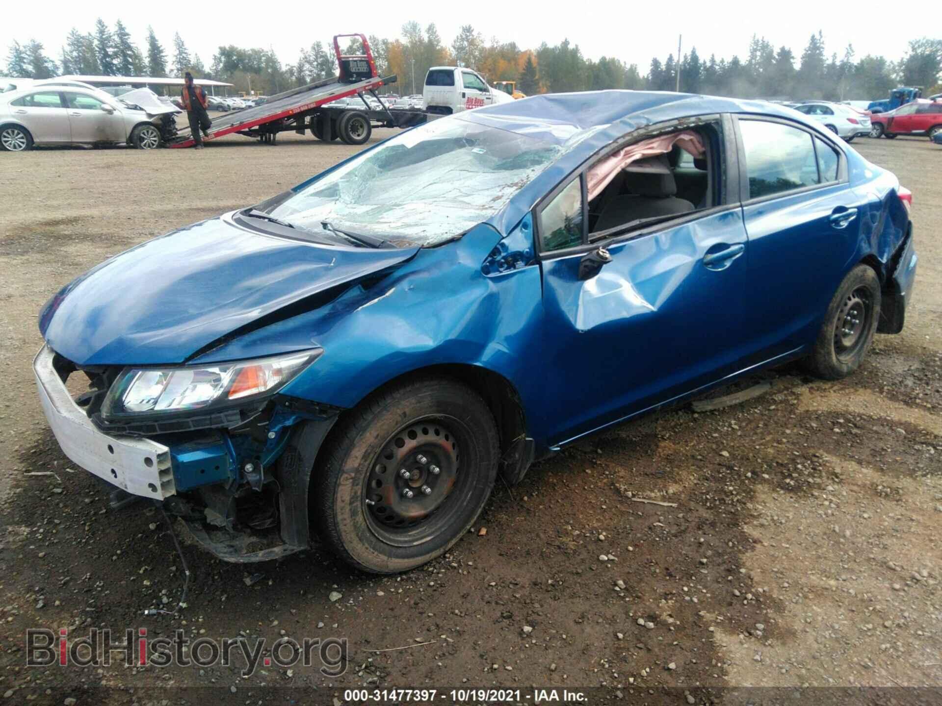 2013 HONDA CIVIC SDN - VIN: 19XFB2F52DE242546 - Фото 2