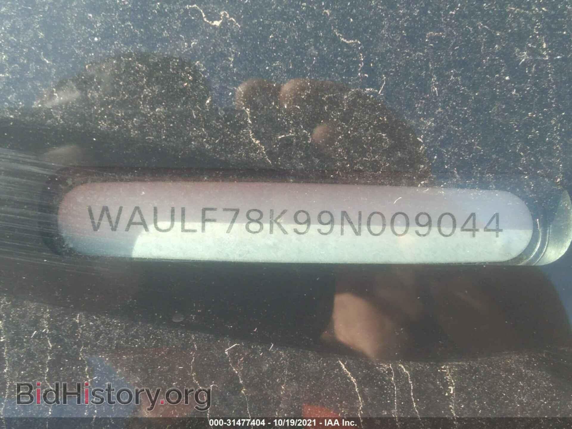 2009 AUDI A4 - VIN: WAULF78K99N009044 - Фото 9