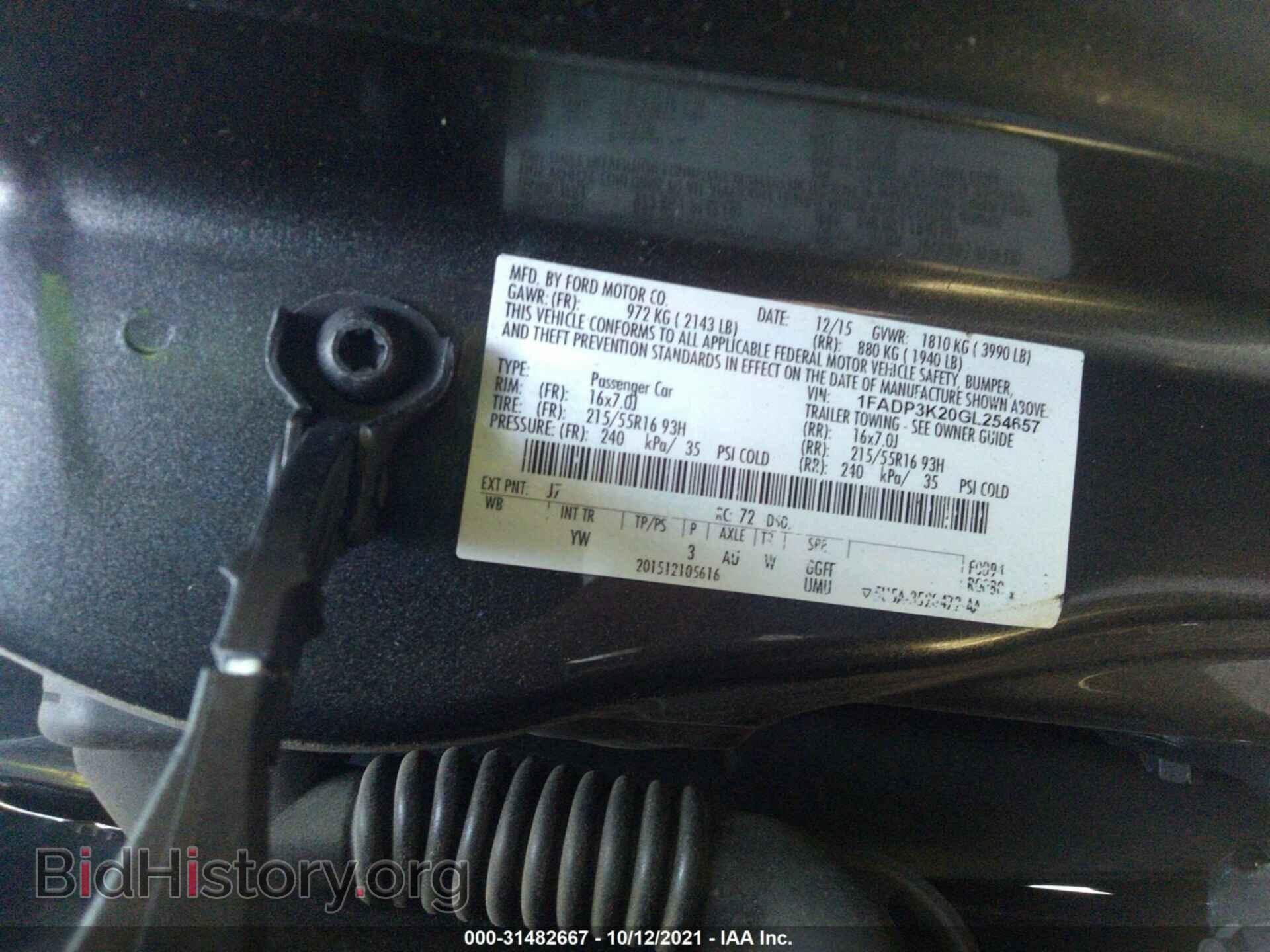 2016 FORD FOCUS - VIN: 1FADP3K20GL254657 - Photo 9