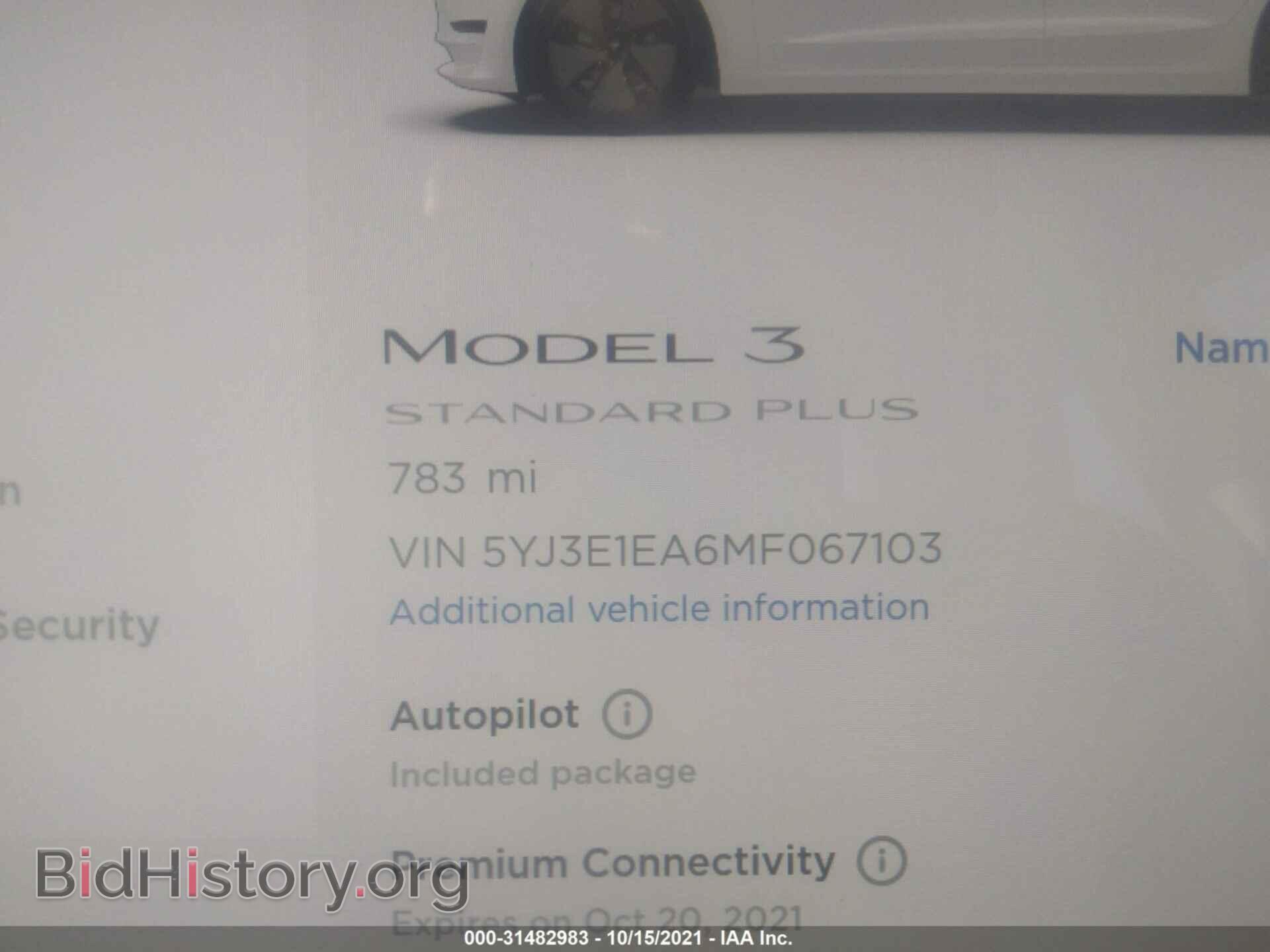 2021 TESLA MODEL 3 - VIN: 5YJ3E1EA6MF067103 - Фото 7