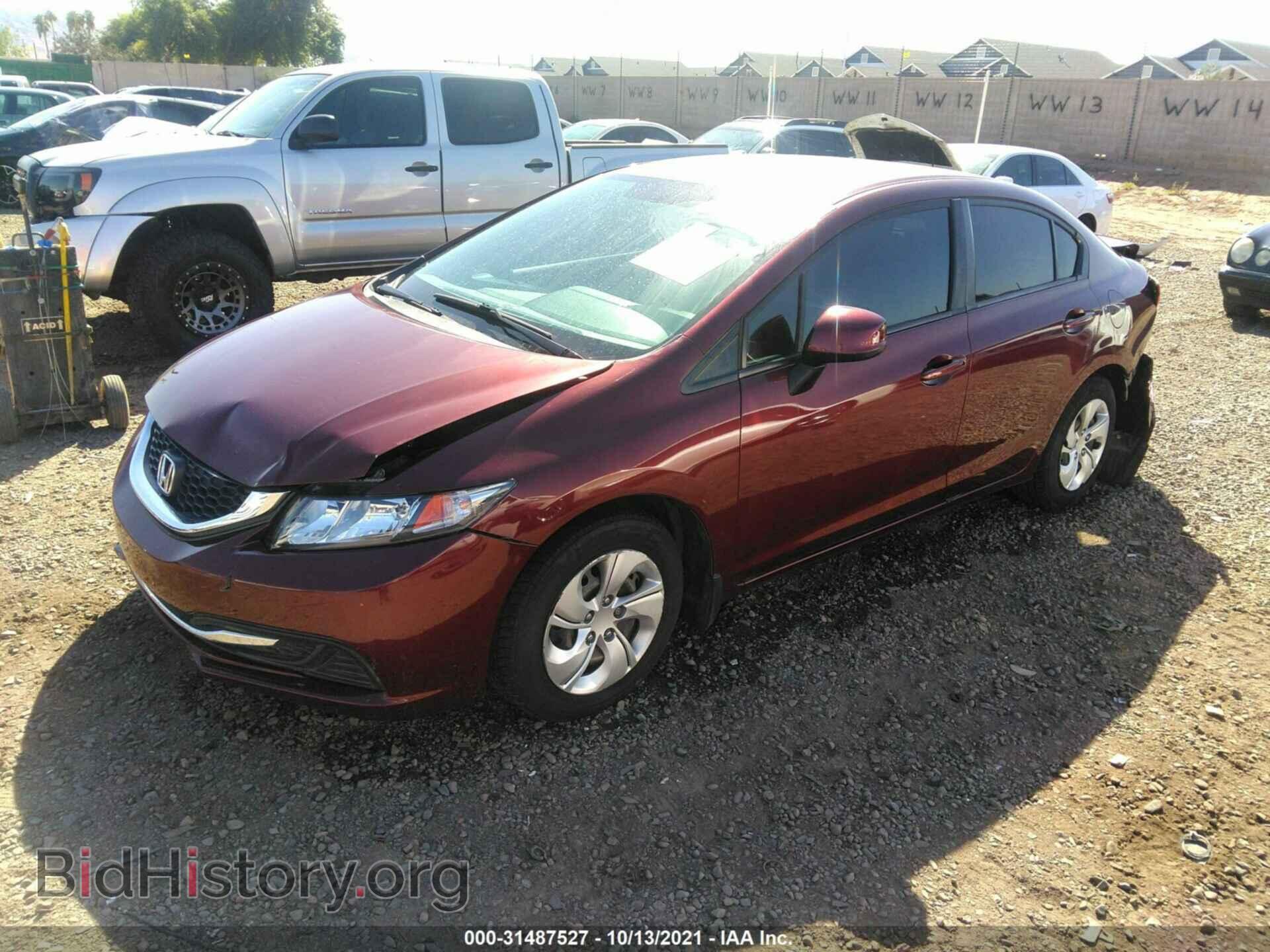 2013 HONDA CIVIC SDN - VIN: 2HGFB2F56DH599721 - Фото 2