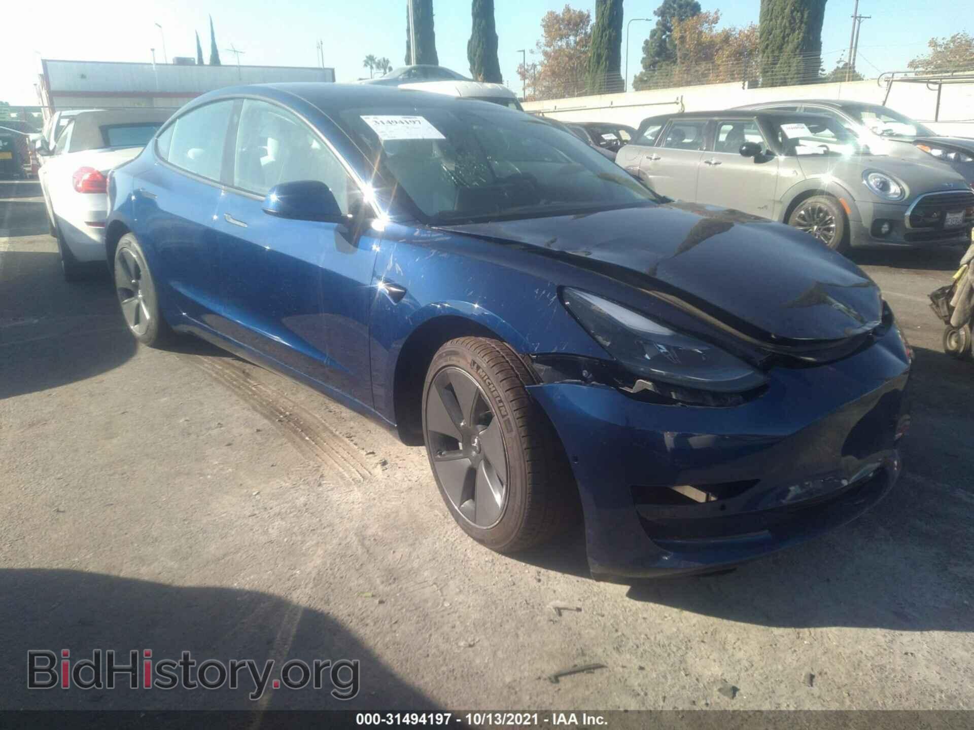 Photo 5YJ3E1EA1MF987432 - TESLA MODEL 3 2021