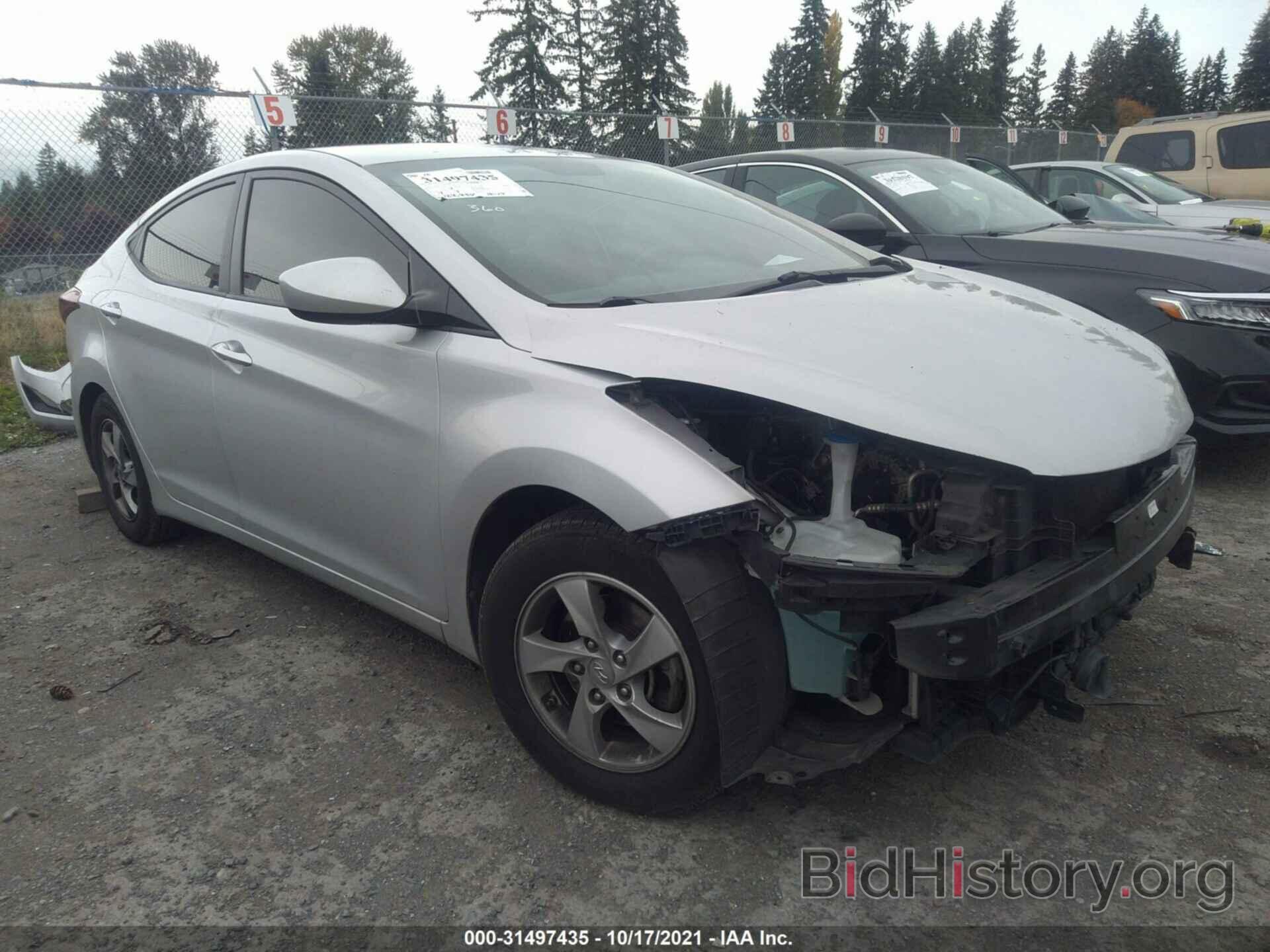 Фотография KMHDH4AEXFU342144 - HYUNDAI ELANTRA 2015