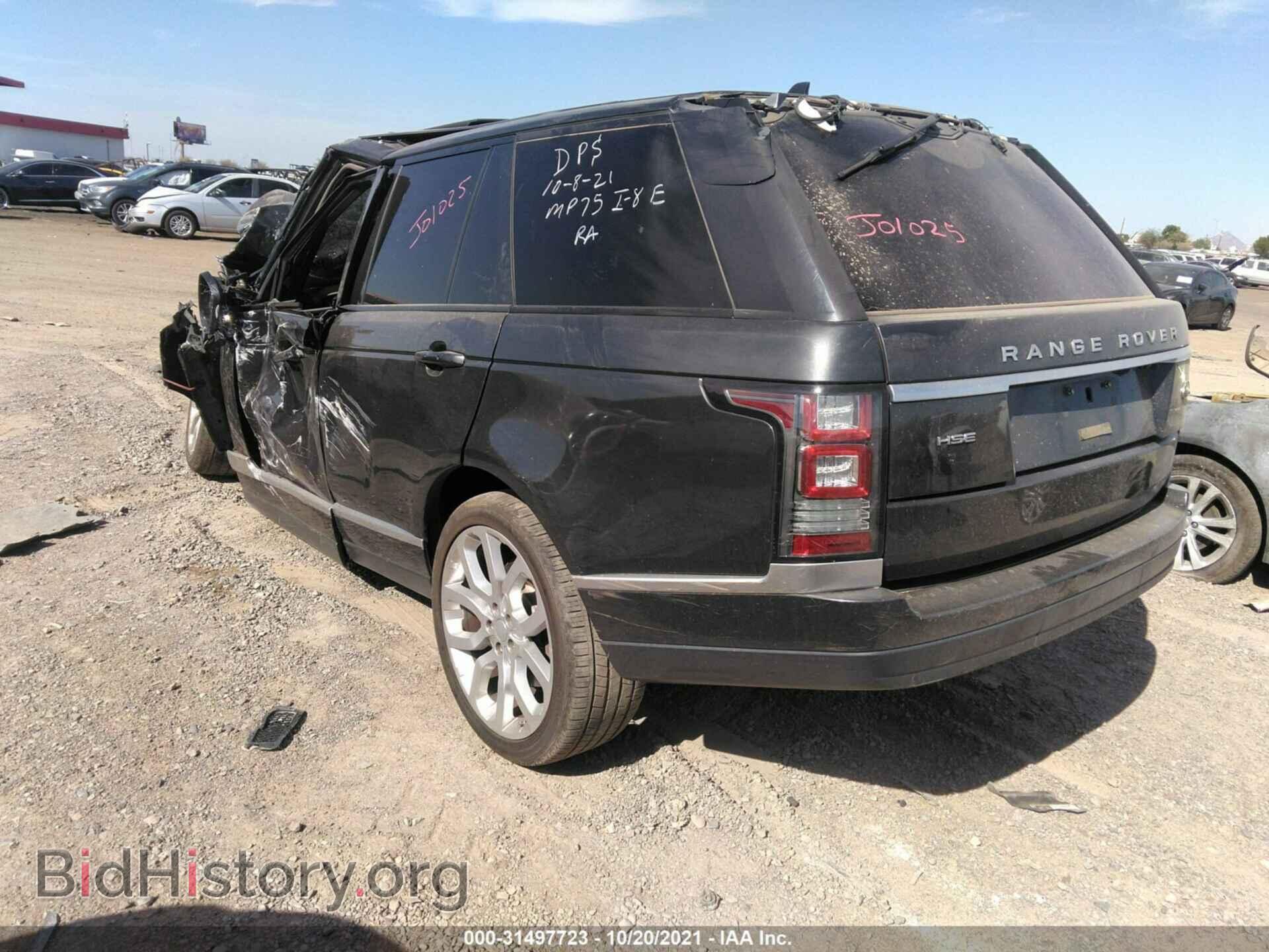 2016 LAND ROVER RANGE ROVER - VIN: SALGS2PF9GA288810 - Фото 3