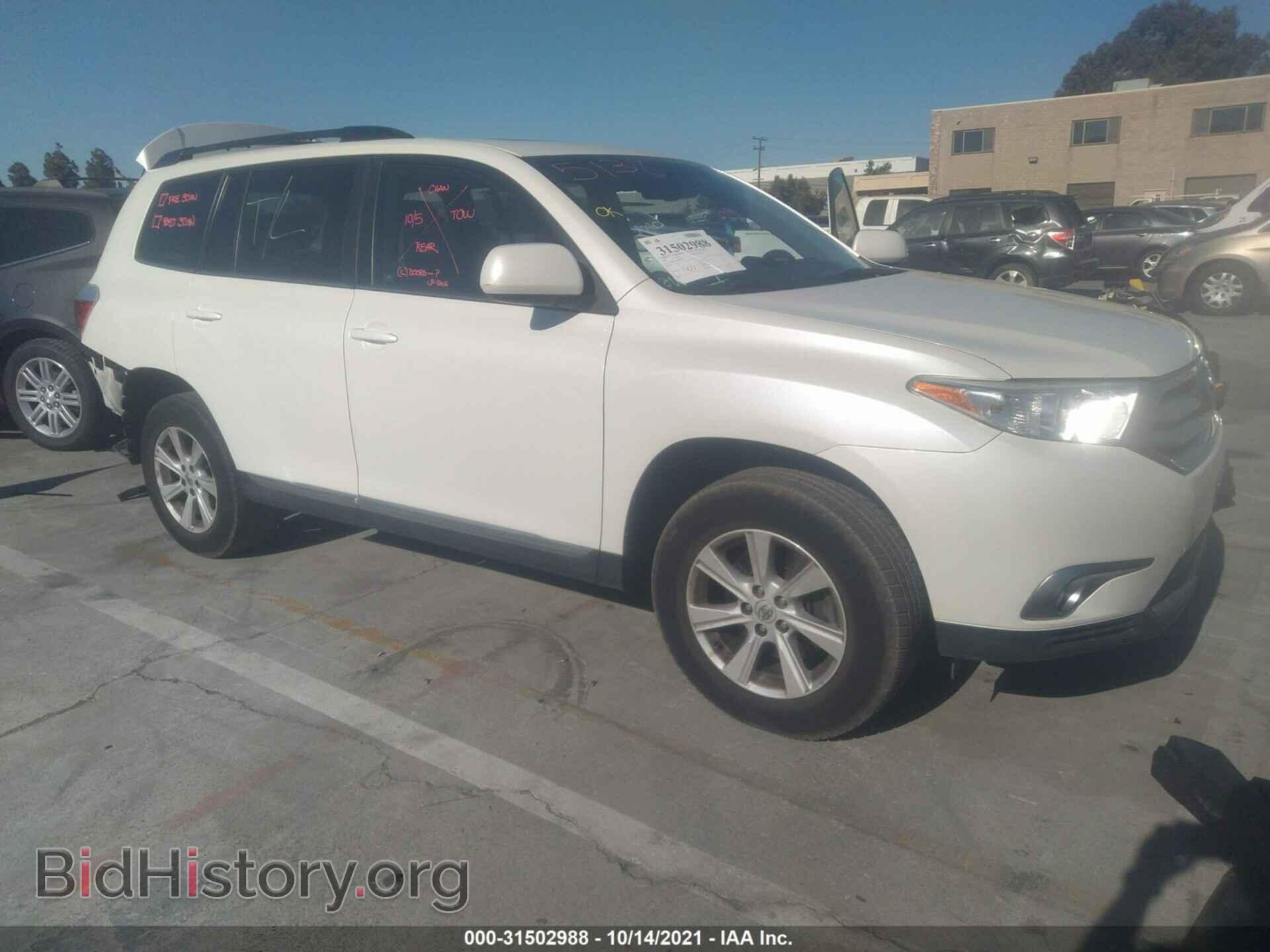 Фотография 5TDBK3EH6DS229868 - TOYOTA HIGHLANDER 2013