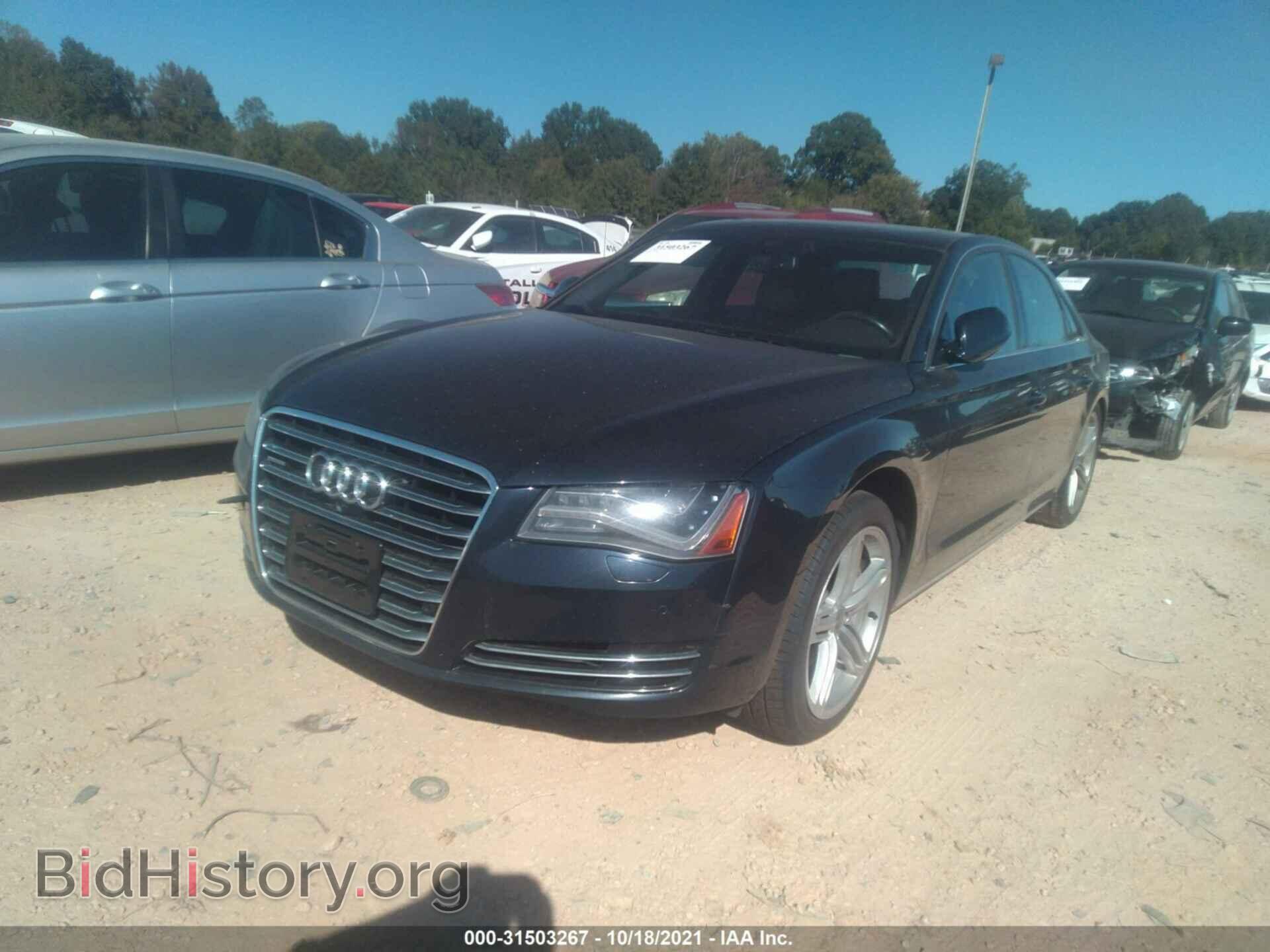 2013 AUDI A8 - VIN: WAUAGAFD3DN012584 - Фото 2