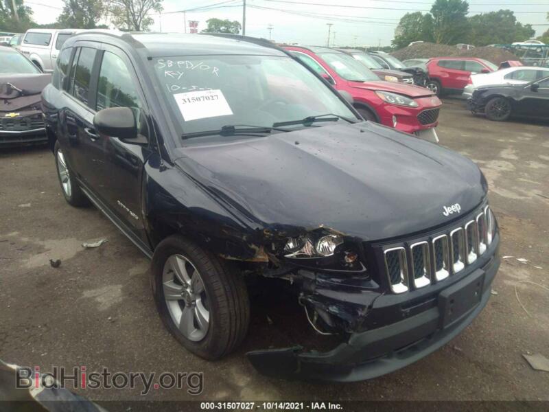 2014 Jeep COMPASS Sport (VIN 1C4NJDBB1ED536755) — photo 1 of 11, IAAI, damage: right front