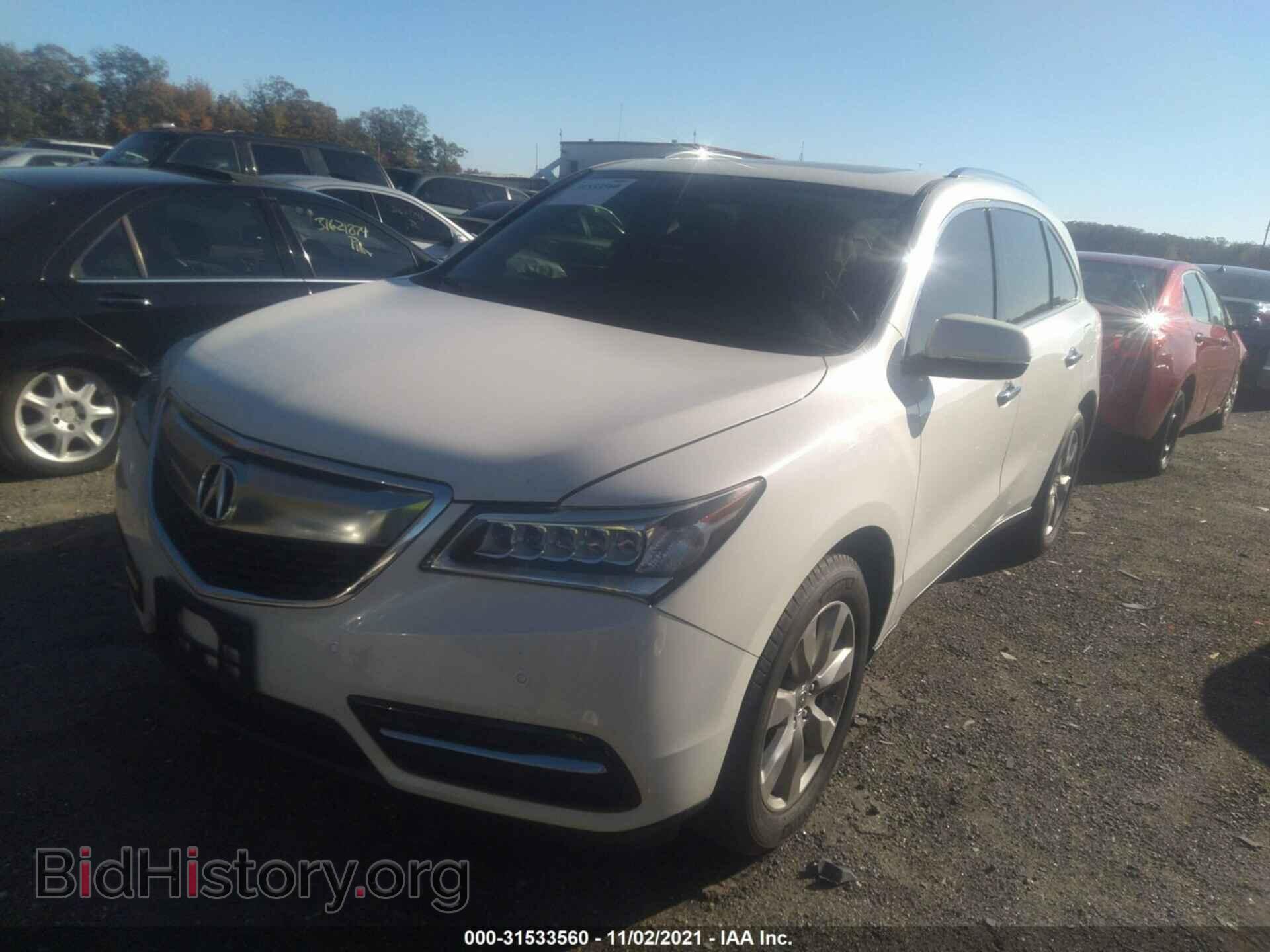 2014 ACURA MDX - VIN: 5FRYD4H84EB045023 - Фото 2