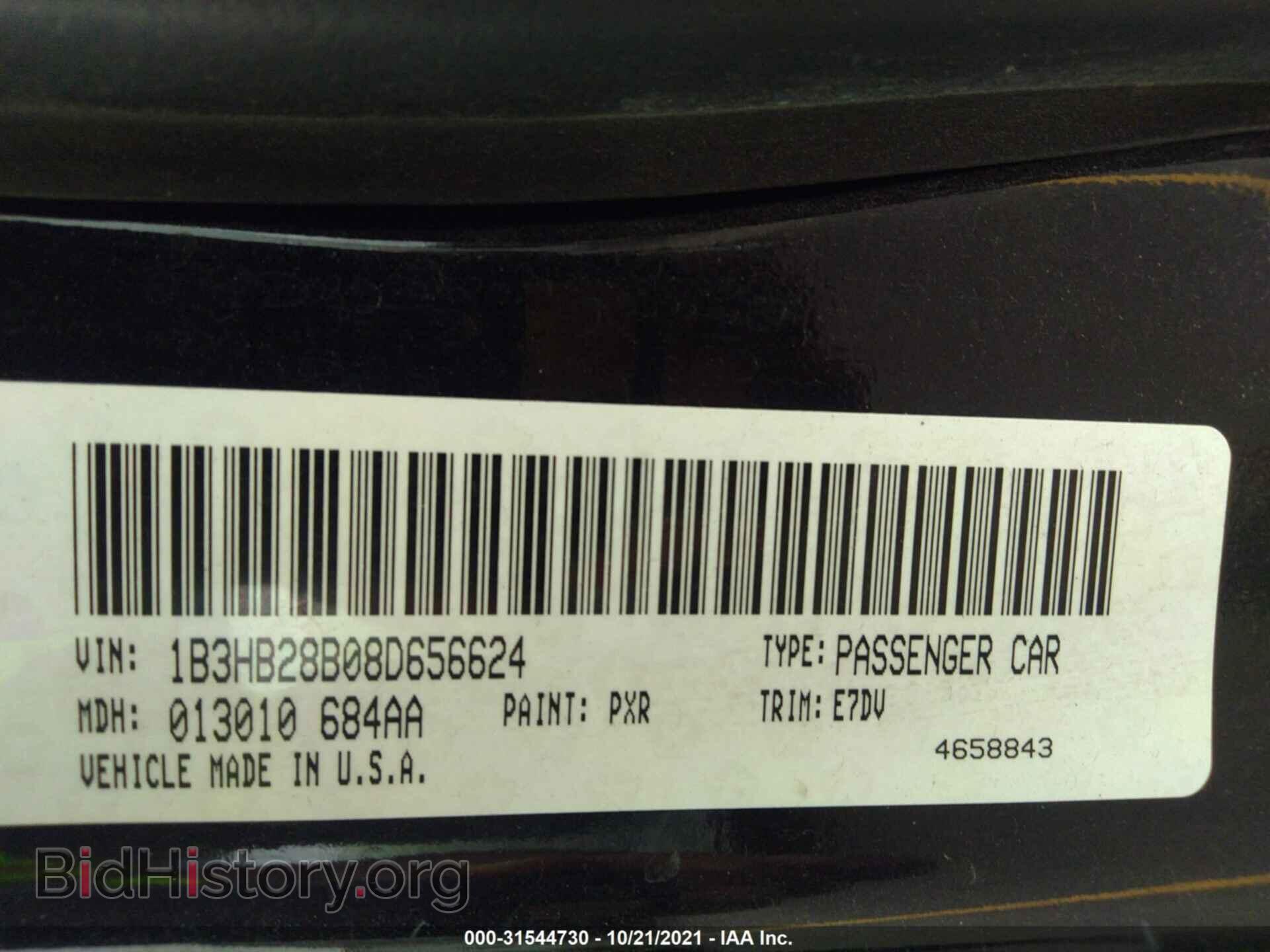 2008 DODGE CALIBER - VIN: 1B3HB28B08D656624 - Photo 9