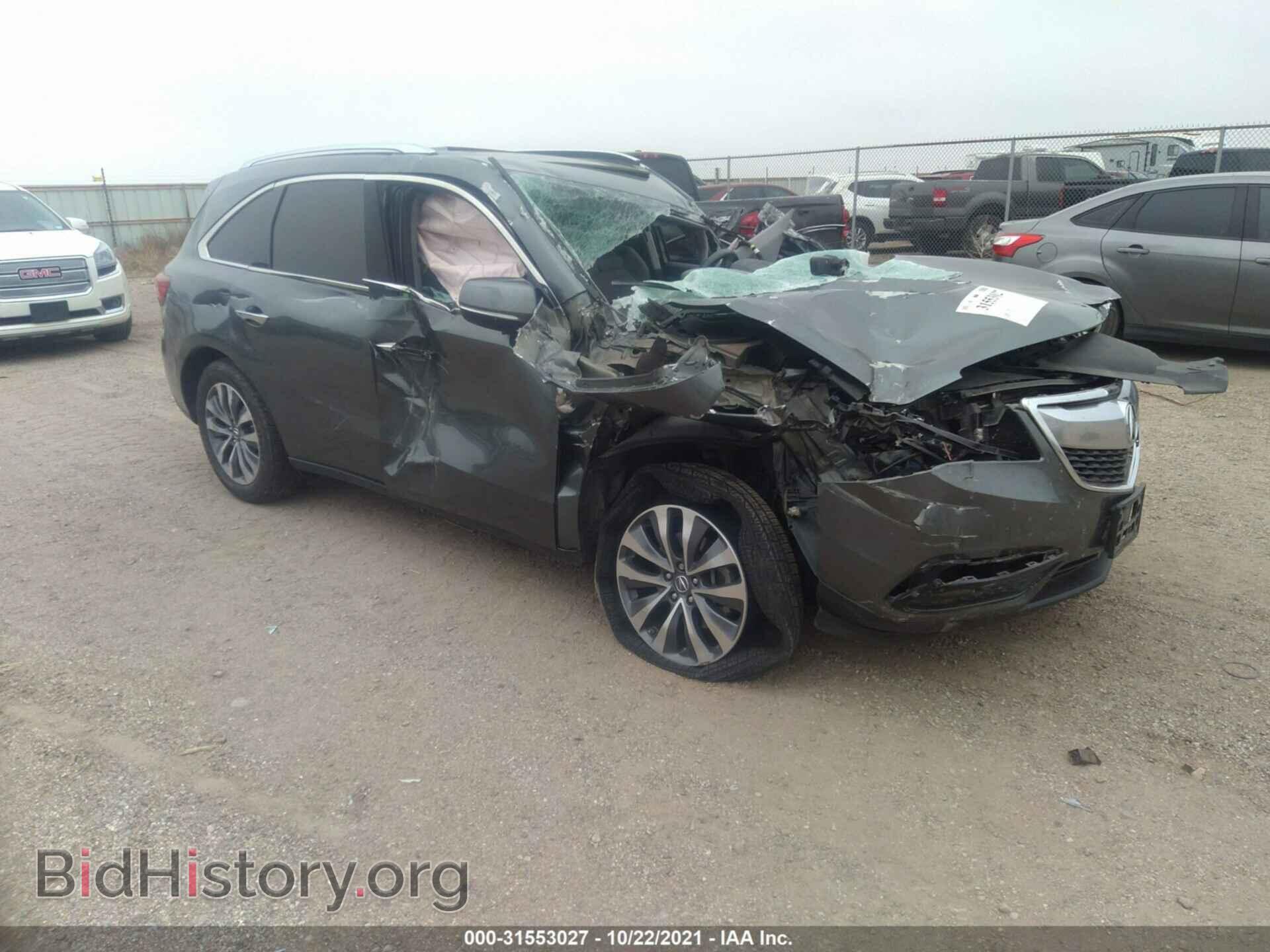 Фотография 5FRYD3H41EB018367 - ACURA MDX 2014