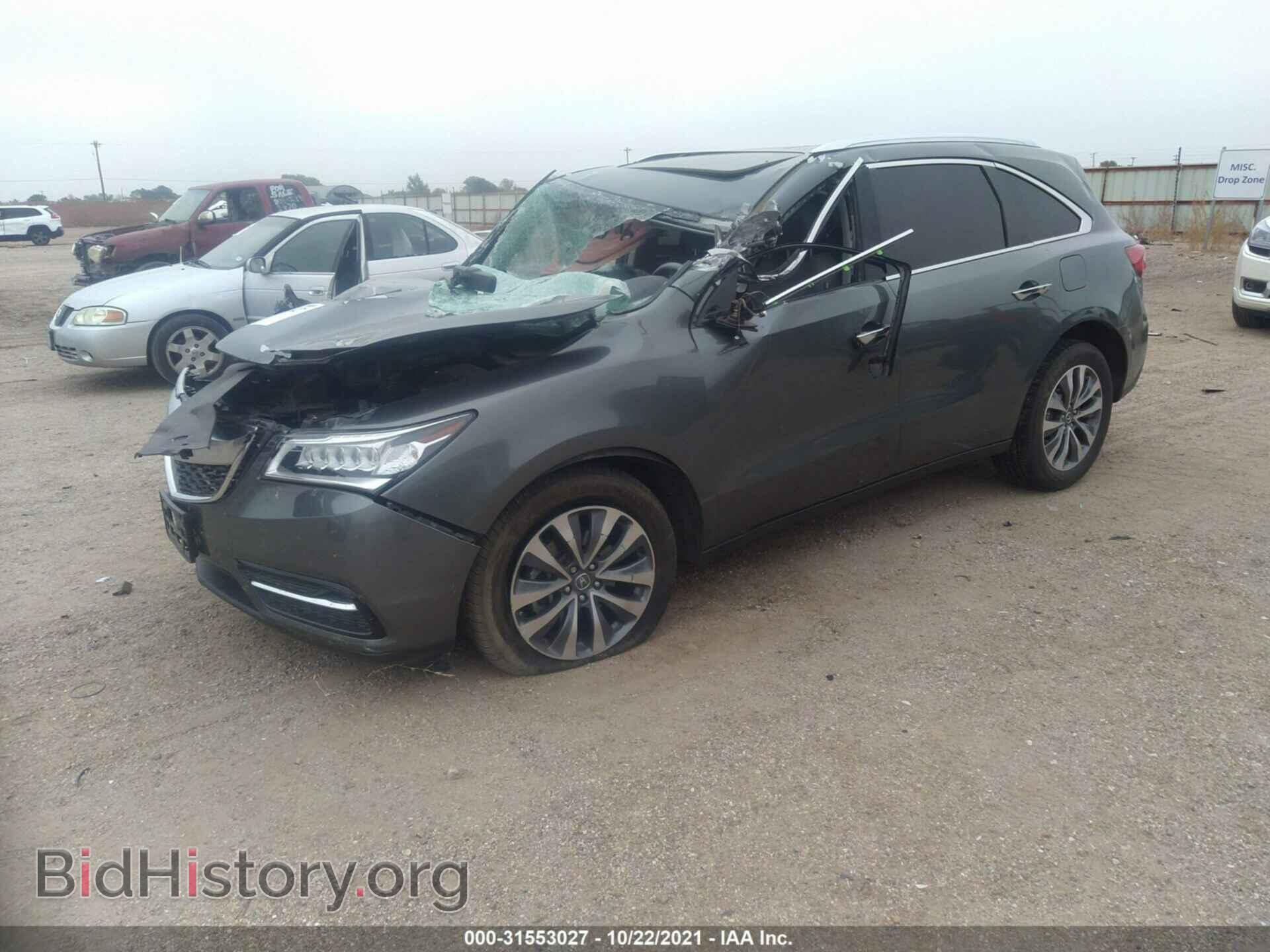 2014 ACURA MDX - VIN: 5FRYD3H41EB018367 - Фото 2