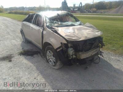 2007 Ford EDGE SEL, gold — VIN 2FMDK38C27BA72916, IAAI