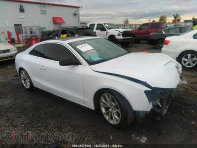 2014 Audi A5 Premium, white — VIN WAUCFAFR1EA008954, IAAI