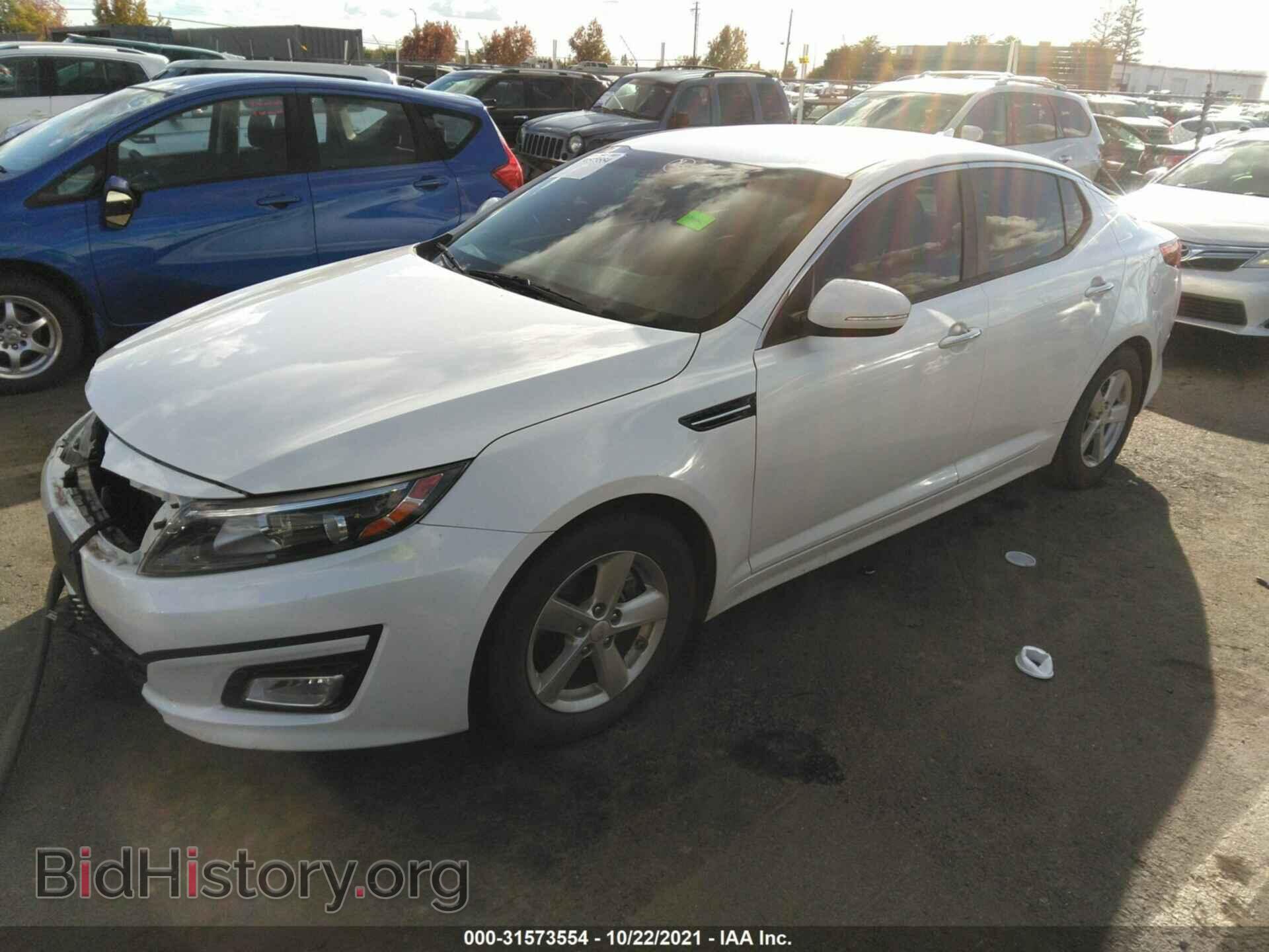 2015 KIA OPTIMA - VIN: KNAGM4A74F5664767 - Фото 2