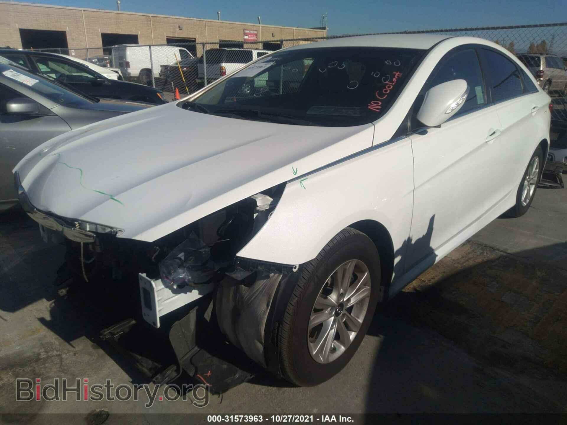 2014 HYUNDAI SONATA - VIN: 5NPEB4AC0EH940888 - Фото 2