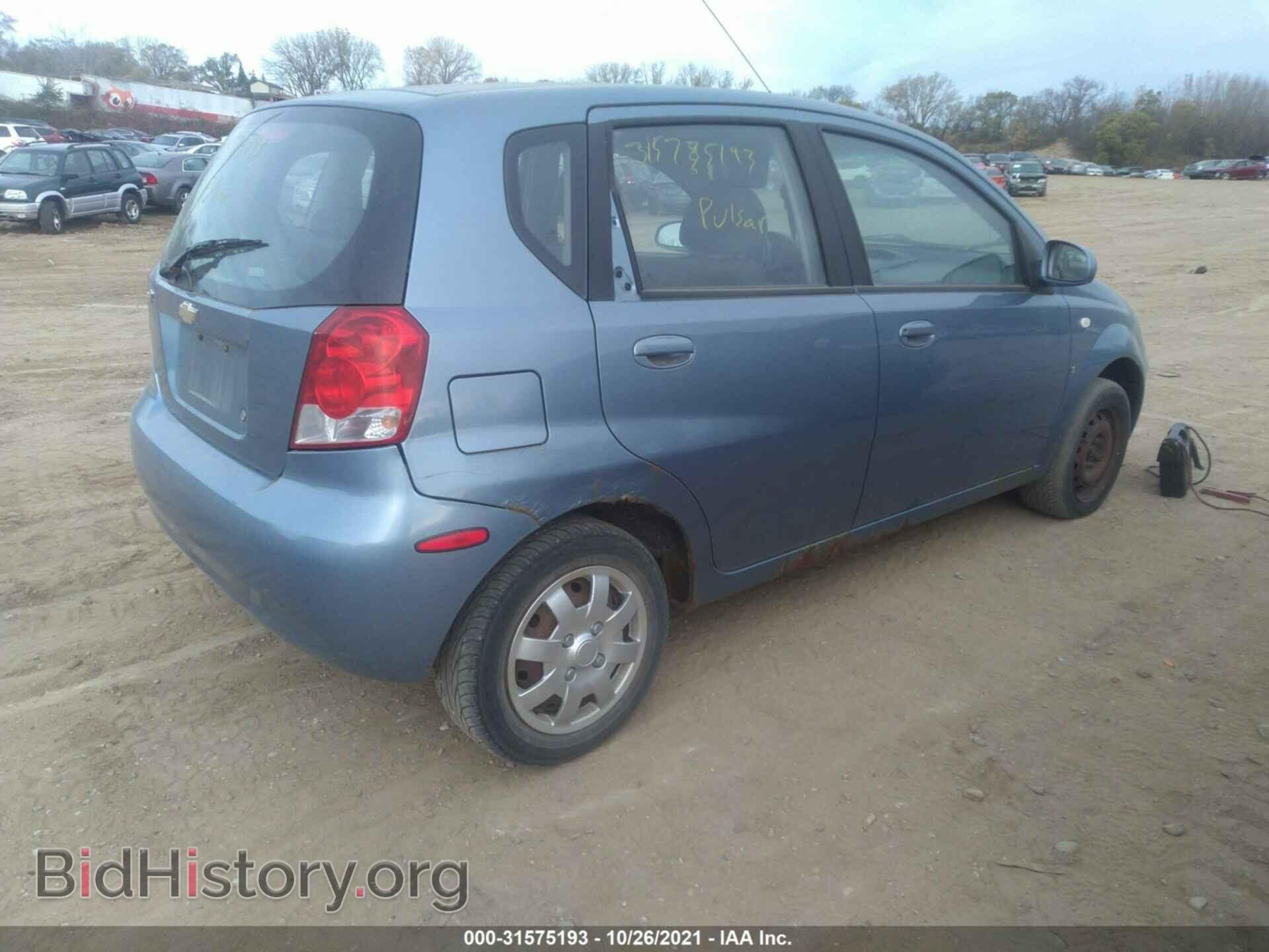 2007 CHEVROLET AVEO - VIN: KL1TD66627B787748 - Фото 4