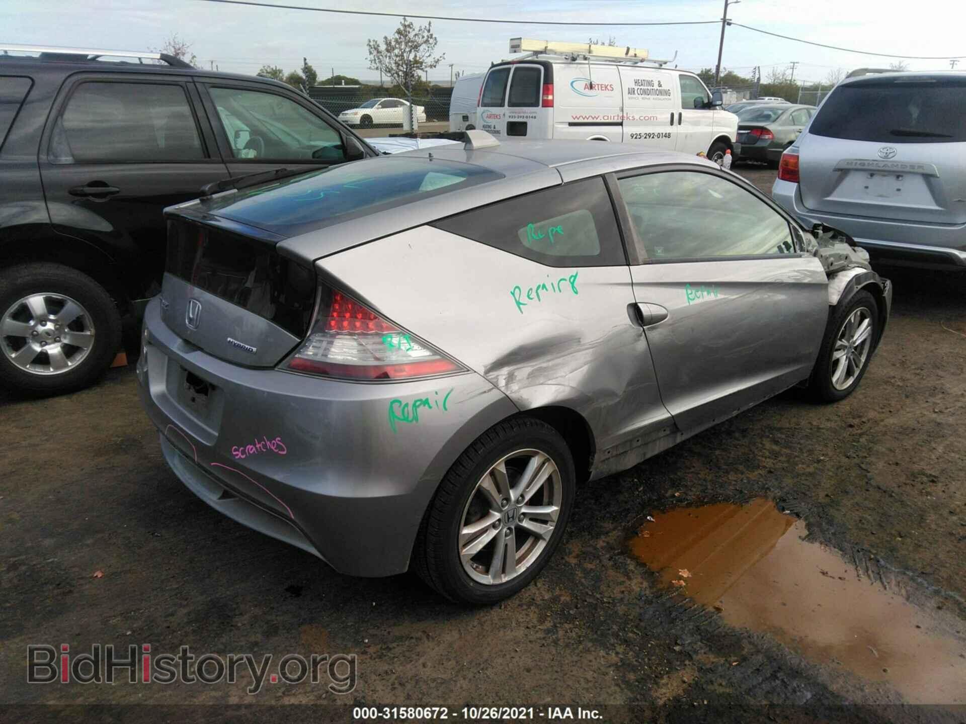 2011 HONDA CR-Z - VIN: JHMZF1D67BS010721 - Фото 4
