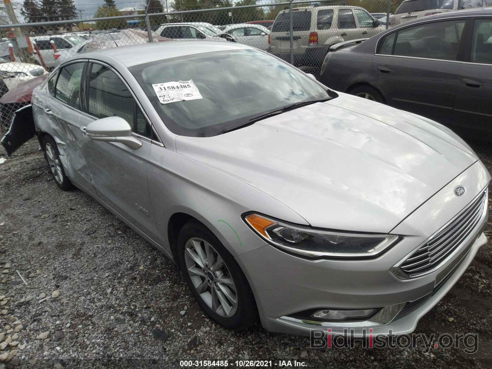 Photo 3FA6P0PU7HR177757 - FORD FUSION ENERGI 2017