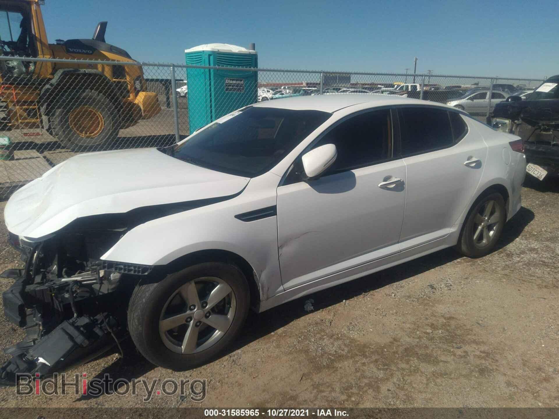 2015 KIA OPTIMA - VIN: KNAGM4A76F5663961 - Фото 2