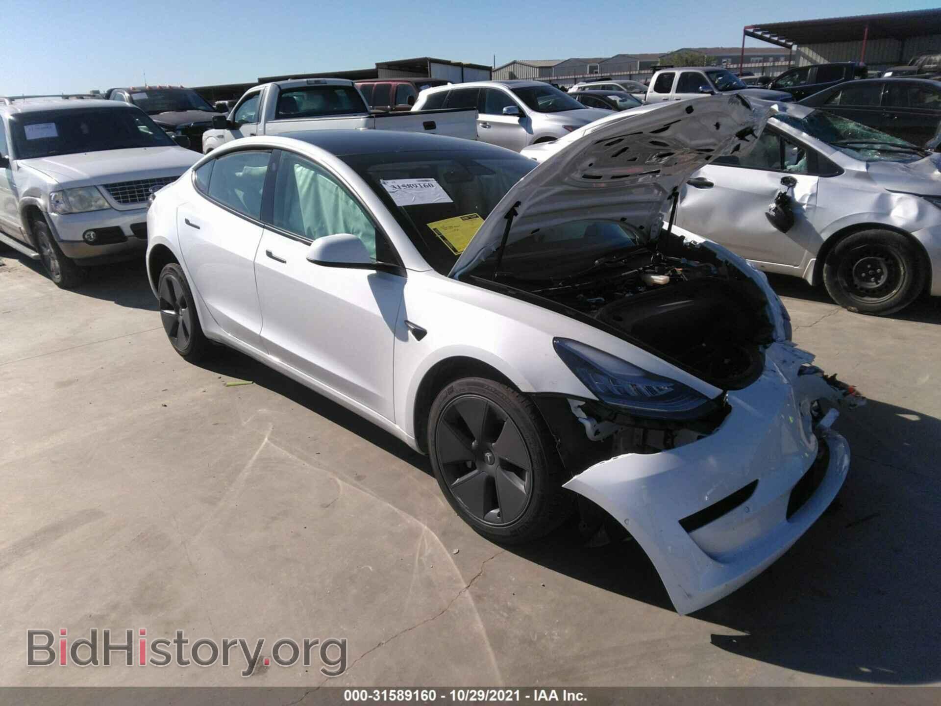 Photo 5YJ3E1EA2MF854985 - TESLA MODEL 3 2021