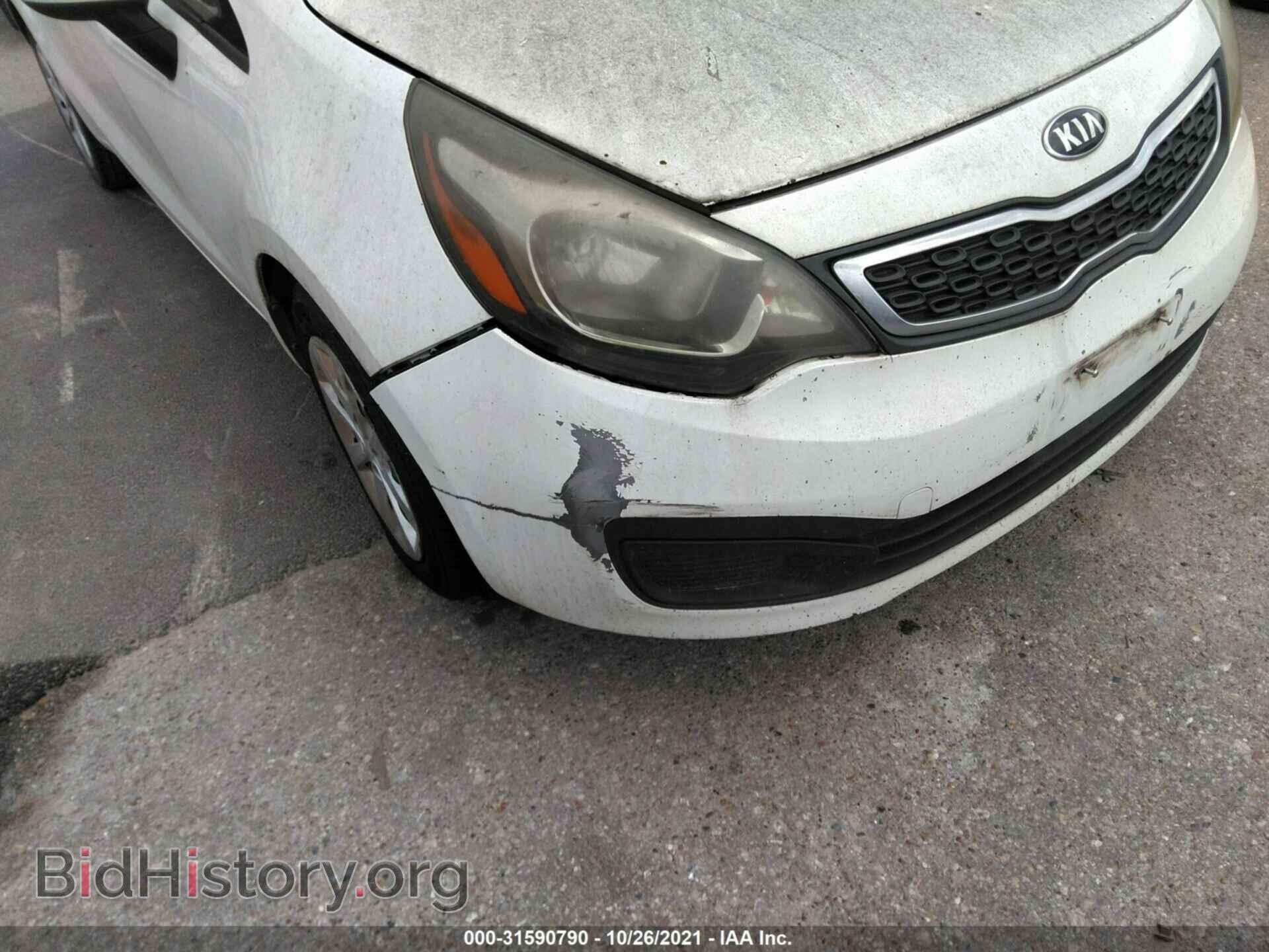 2013 KIA RIO - VIN: KNADM4A3XD6186023 - Фото 6