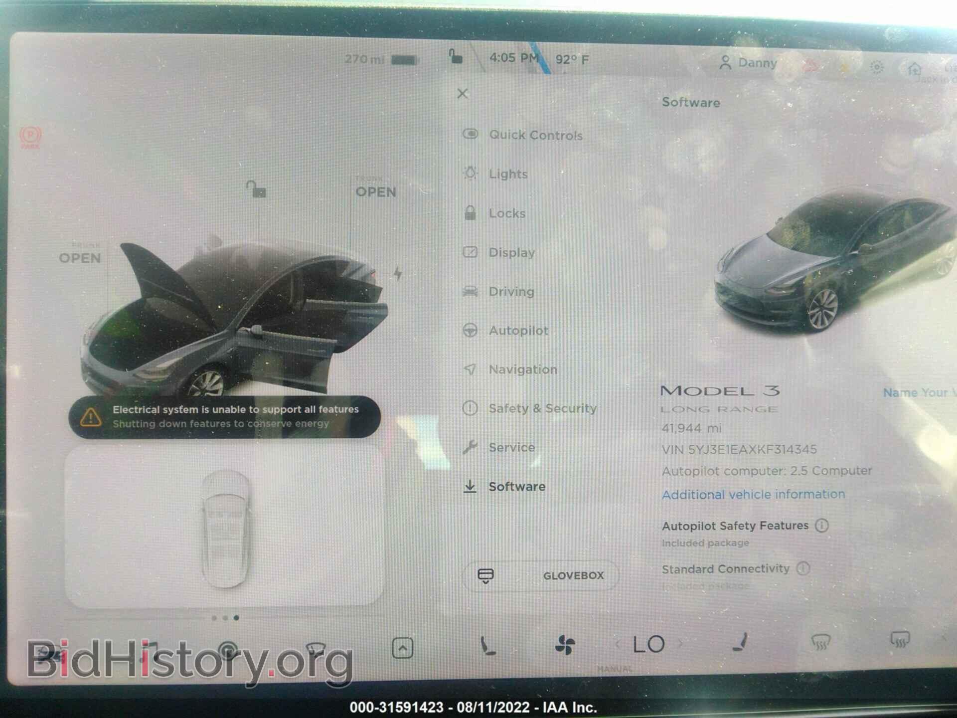 2019 TESLA MODEL 3 - VIN: 5YJ3E1EAXKF314345 - Photo 7