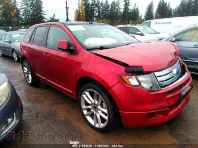 2010 Ford EDGE Sport, красный — VIN 2FMDK4AC2ABA74673, IAAI